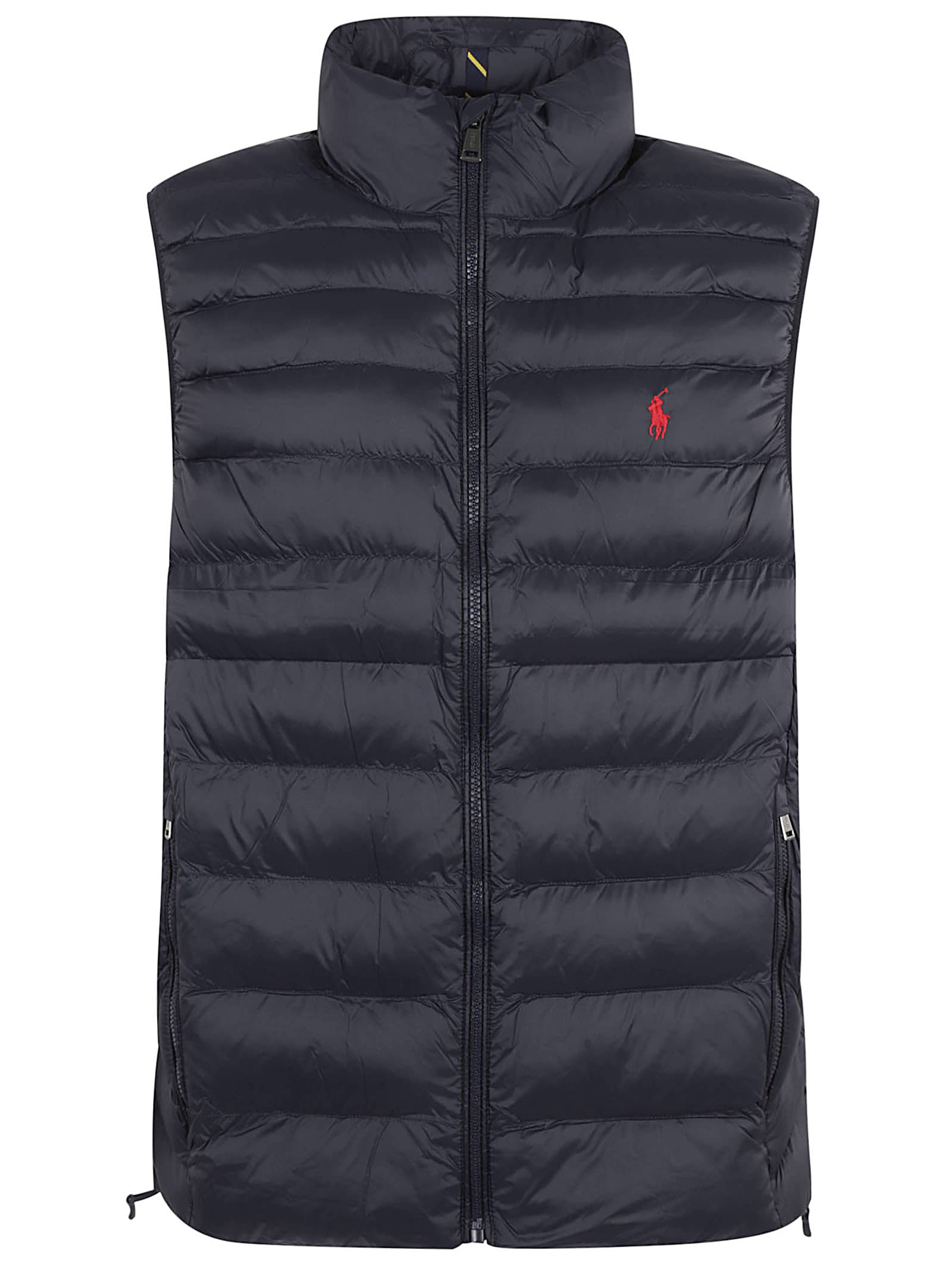 Logo Embroidered High-neck Padded Gilet