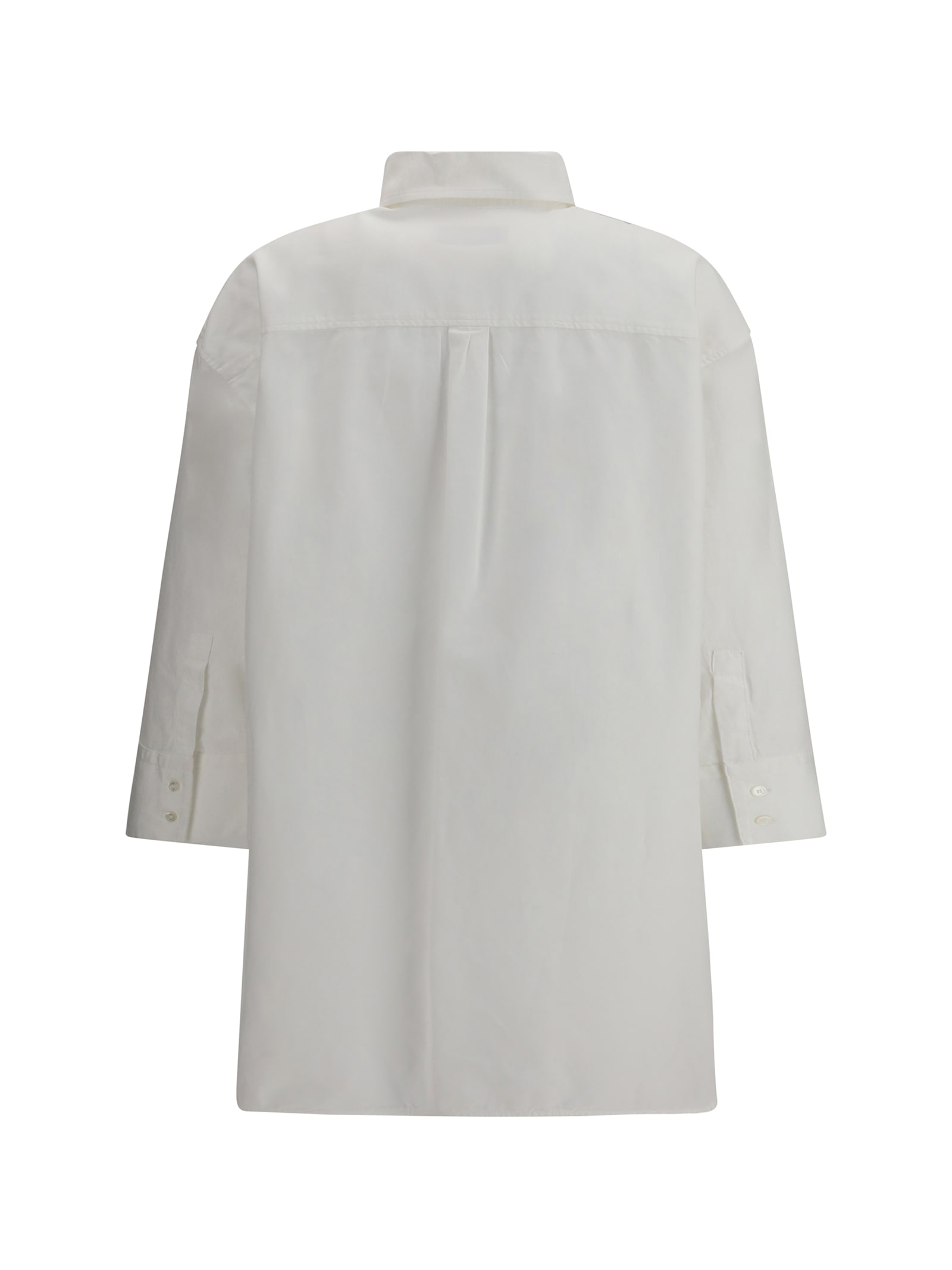 Weekend Max Mara Queva Shirt In Cotton In White