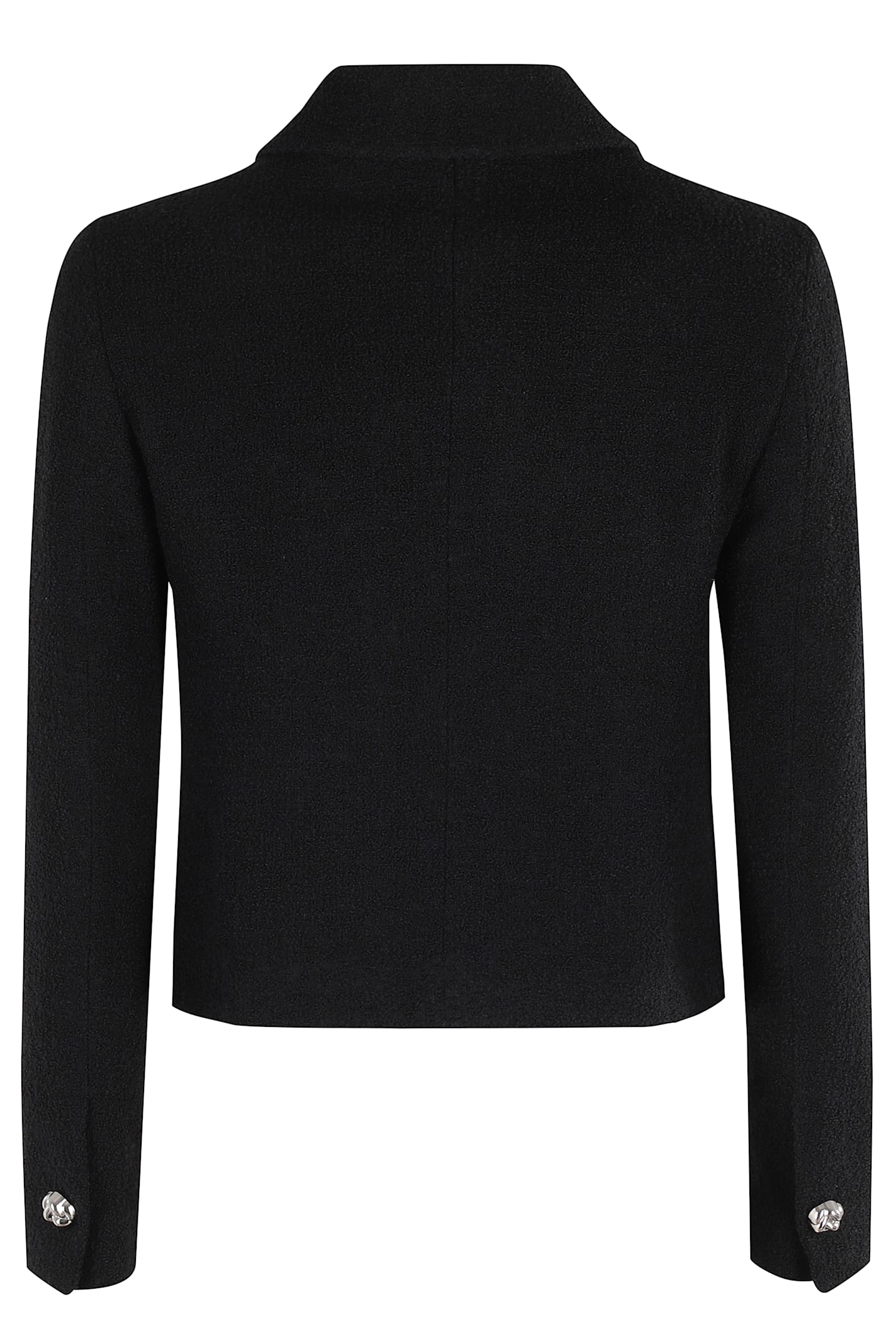 Tagliatore Tailored Black Wool Jacket With Classic Collar In Black