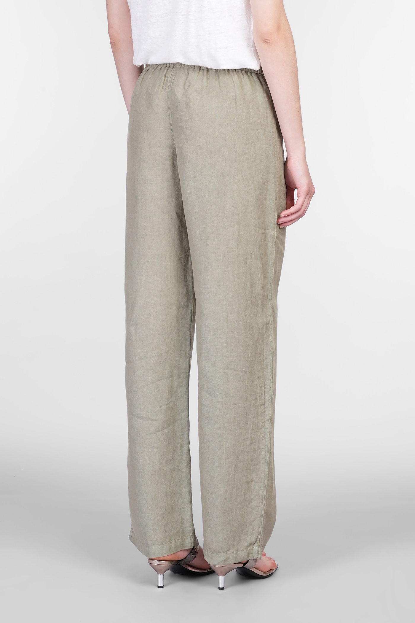 Shop 120% Lino Pants In Green Linen