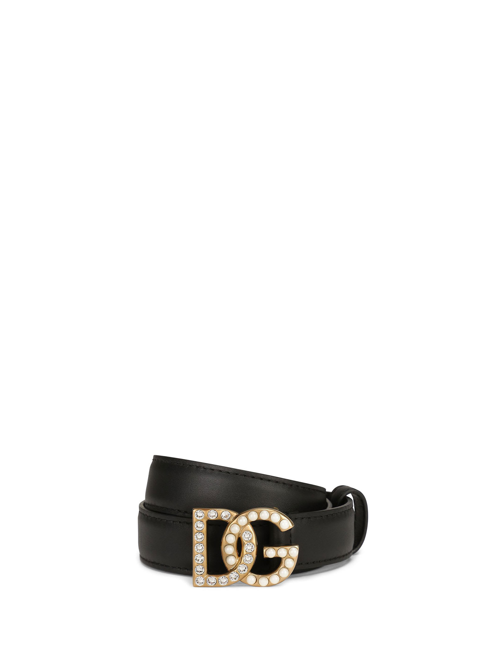 Dolce & Gabbana D & g Logo Leather Belt