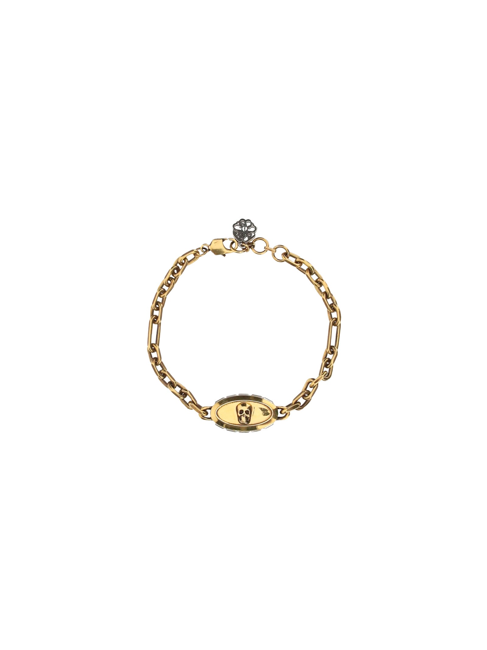 Shop Alexander Mcqueen Bracelet In Golden