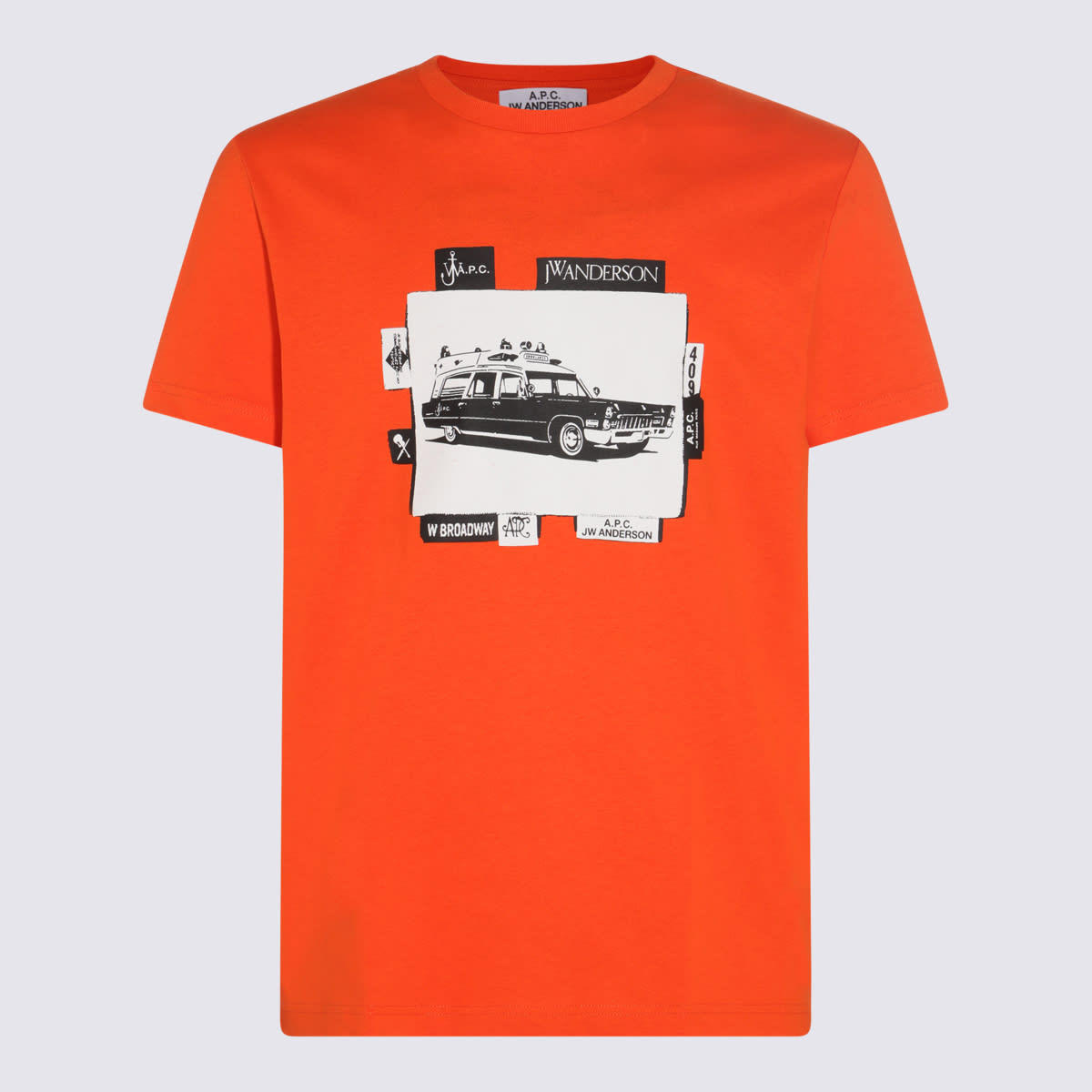 Apc Orange Cotton T-shirt