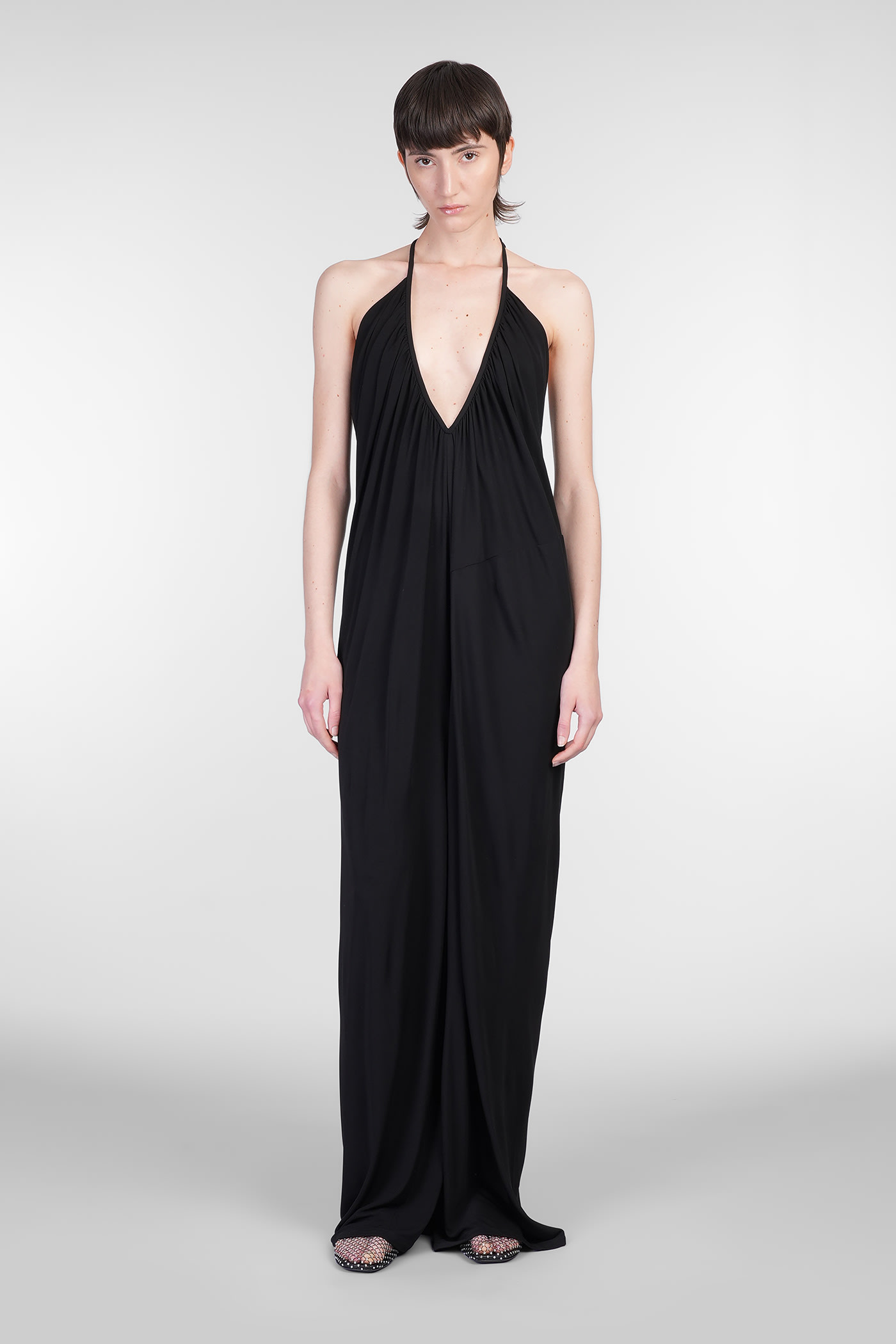 Jumpsuit In Black Viscose
