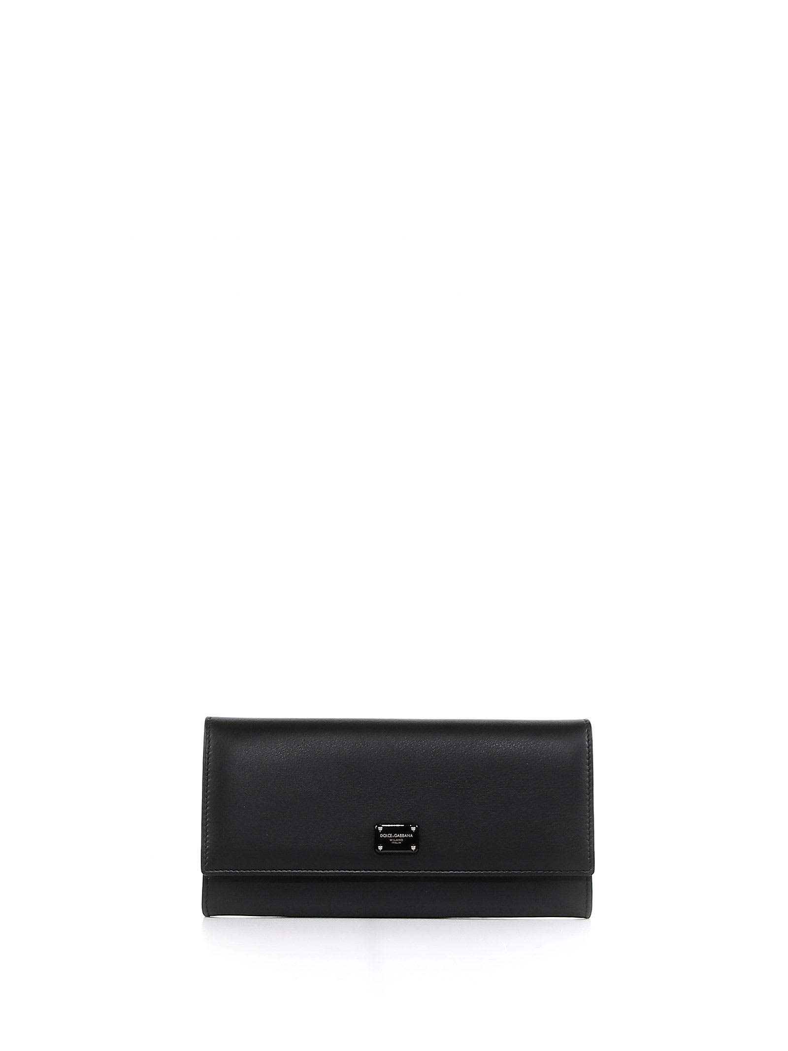 Dolce & Gabbana Wallet With Logo Plaque In Leather
