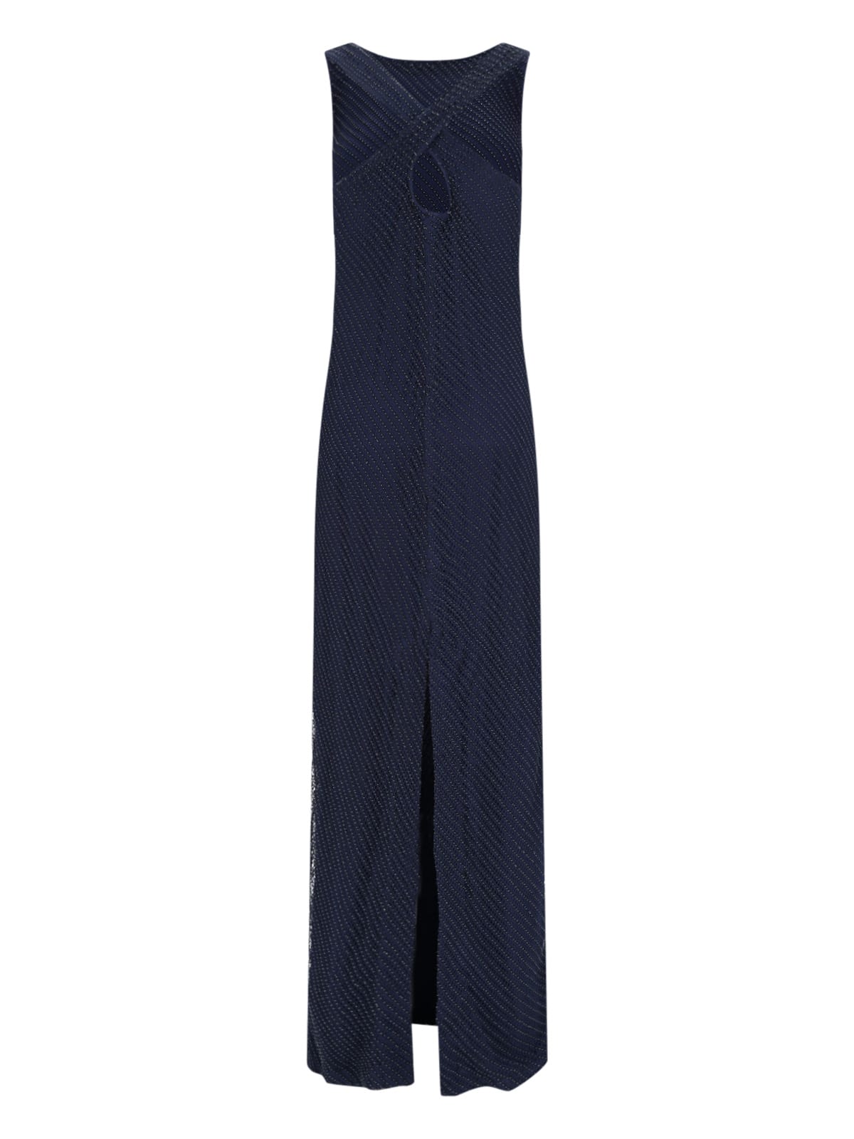 Shop Polo Ralph Lauren Zakaria Studs Maxi Dress In Blue