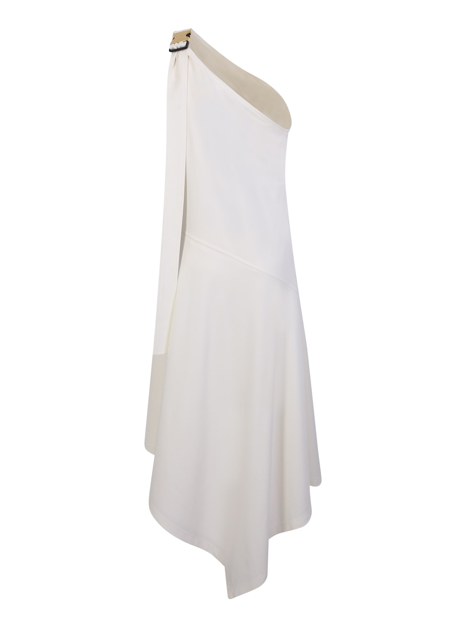 Shop Jw Anderson White One-shoulder Dress