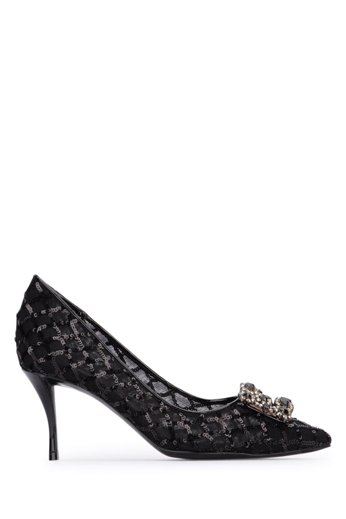 Roger Vivier "mesh Efflorescence Décol In Black