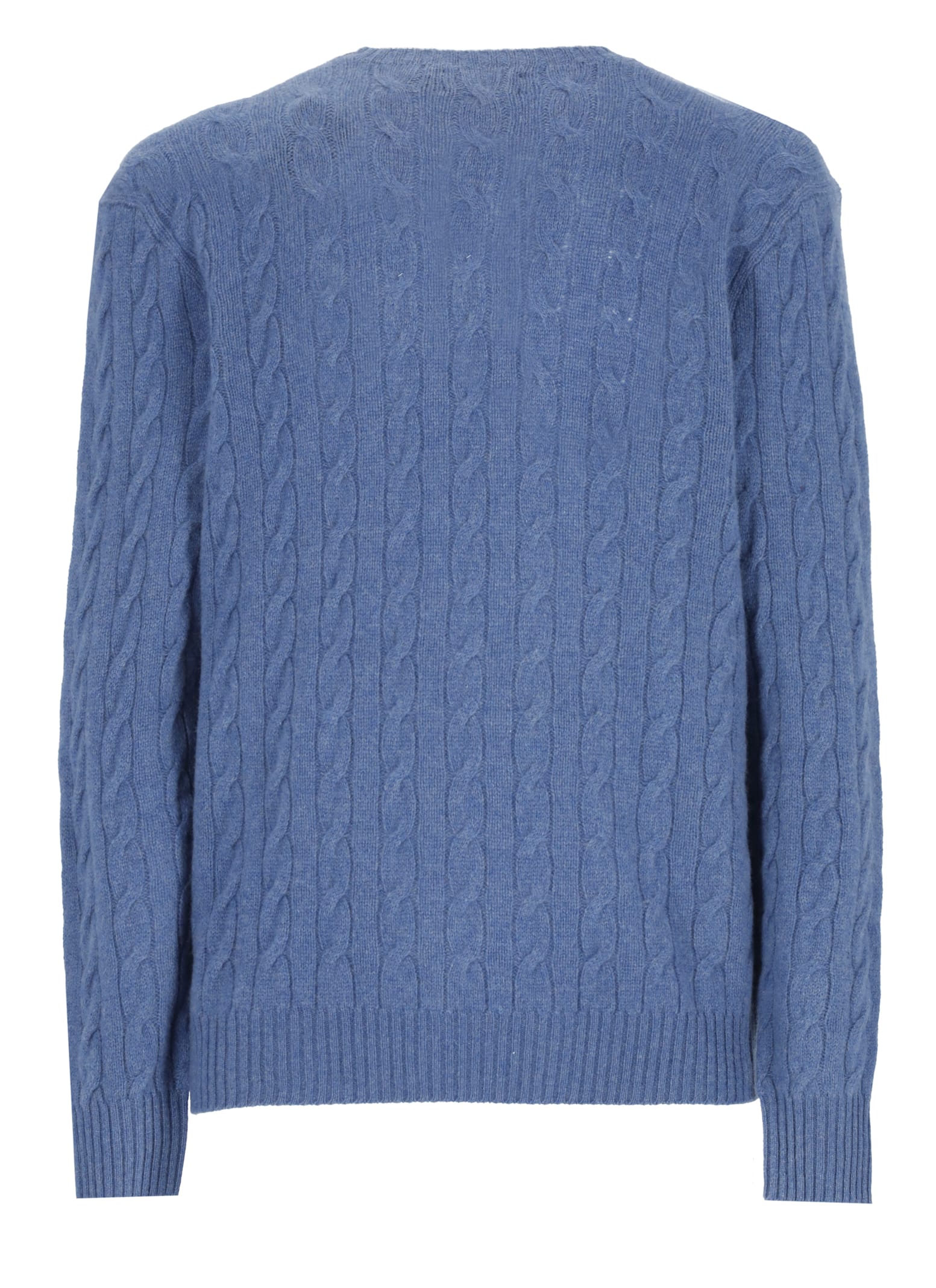 Shop Ralph Lauren Wool And Cashmere Sweater In Blue