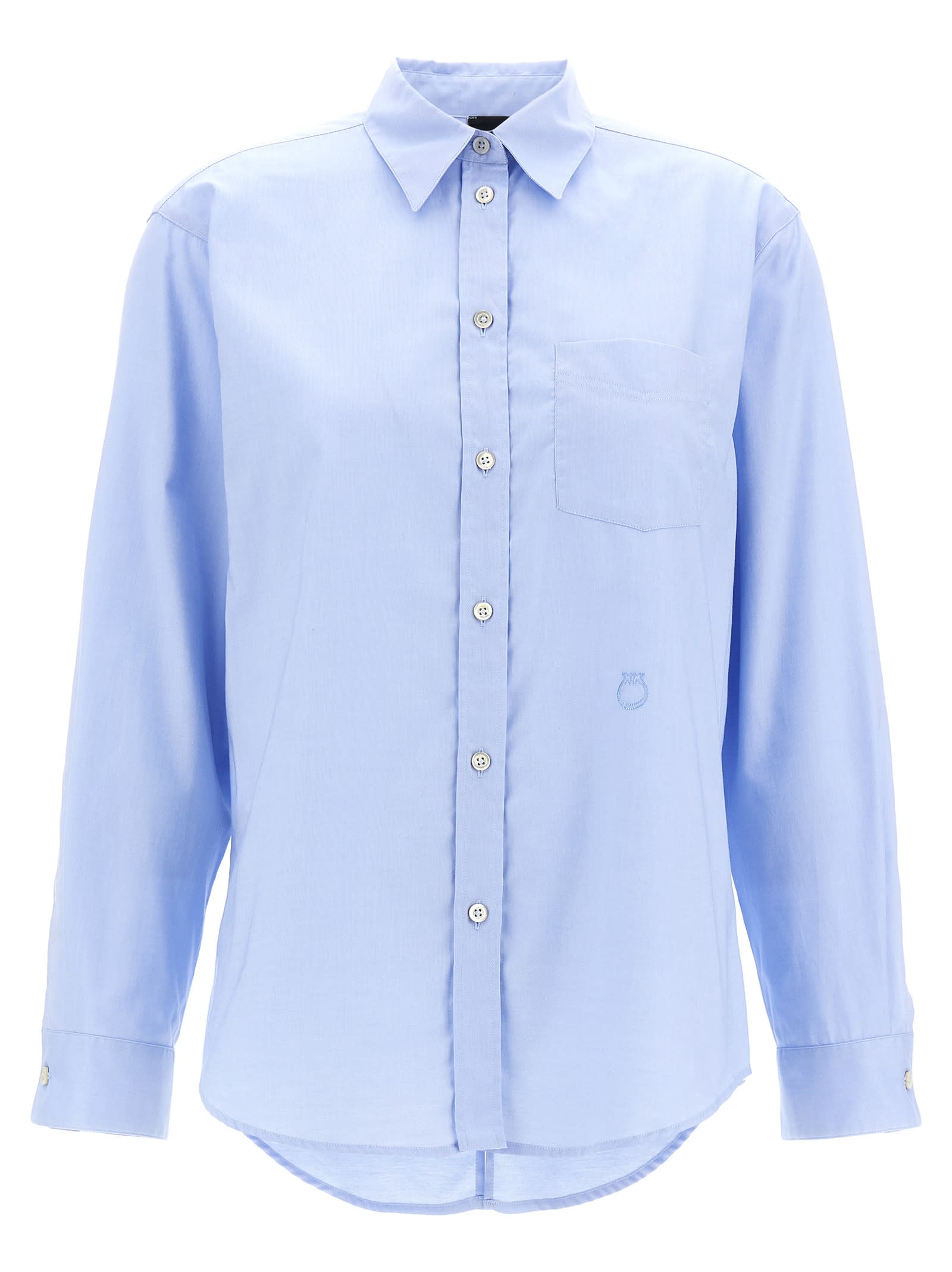 Shop Pinko Corea Shirt In Light Blue