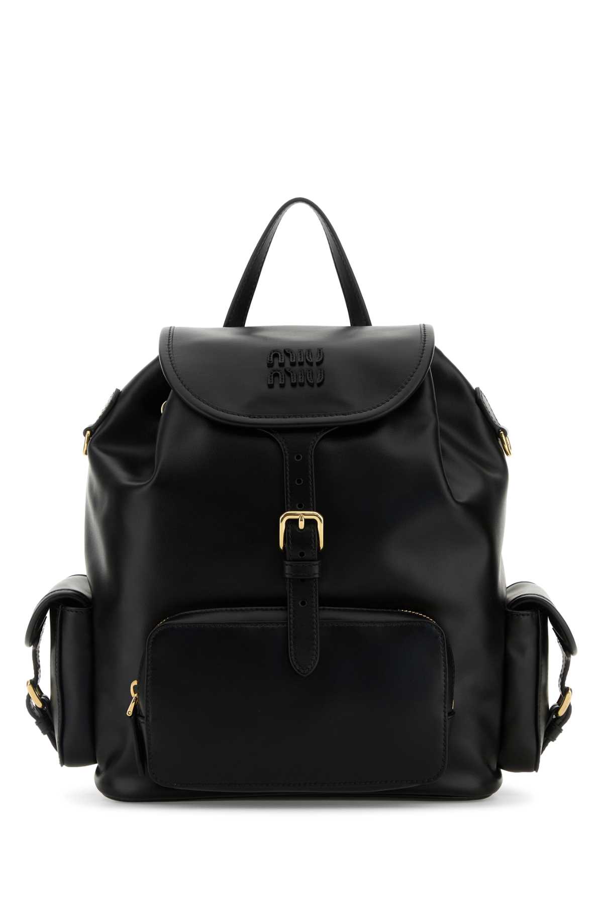 Miu Miu Black Leather Backpack