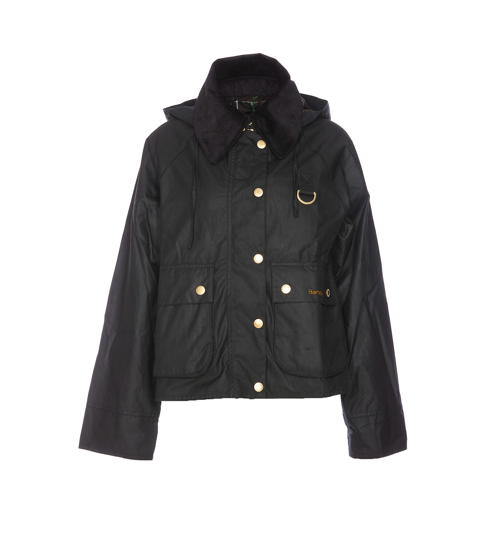 Barbour Reighton Wax Jacket In Black