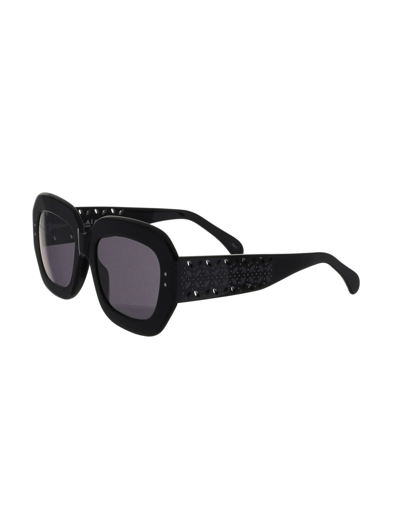 Shop Alaïa Aa0041s Sunglasses In Black Black Grey