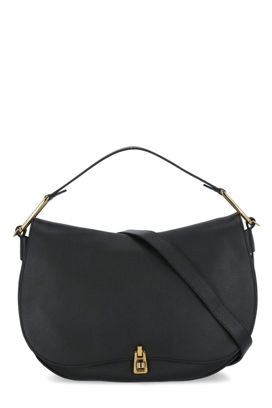 Shop Coccinelle Medium Magie Foldover-top Tote Bag In Black