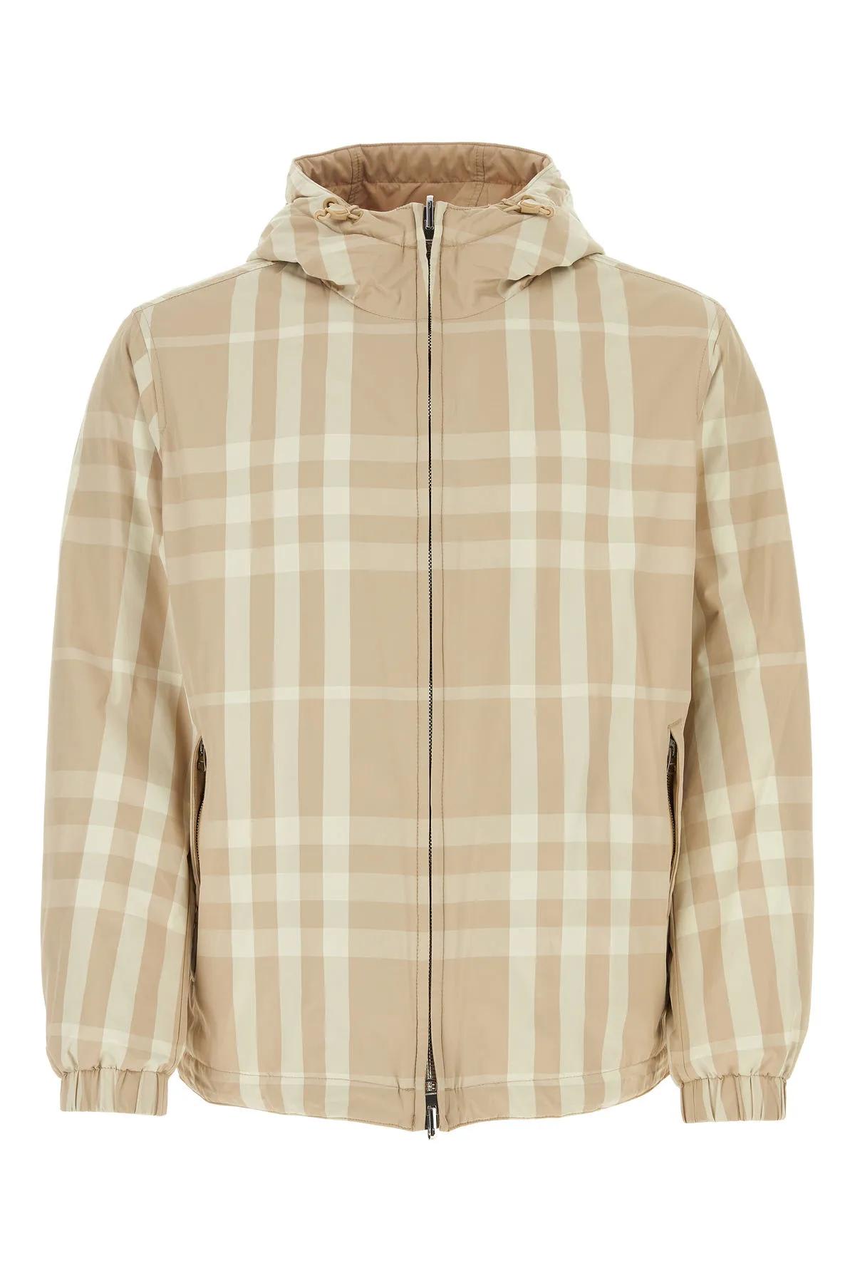 BURBERRY EMBROIDERED NYLON REVERSIBLE JACKET