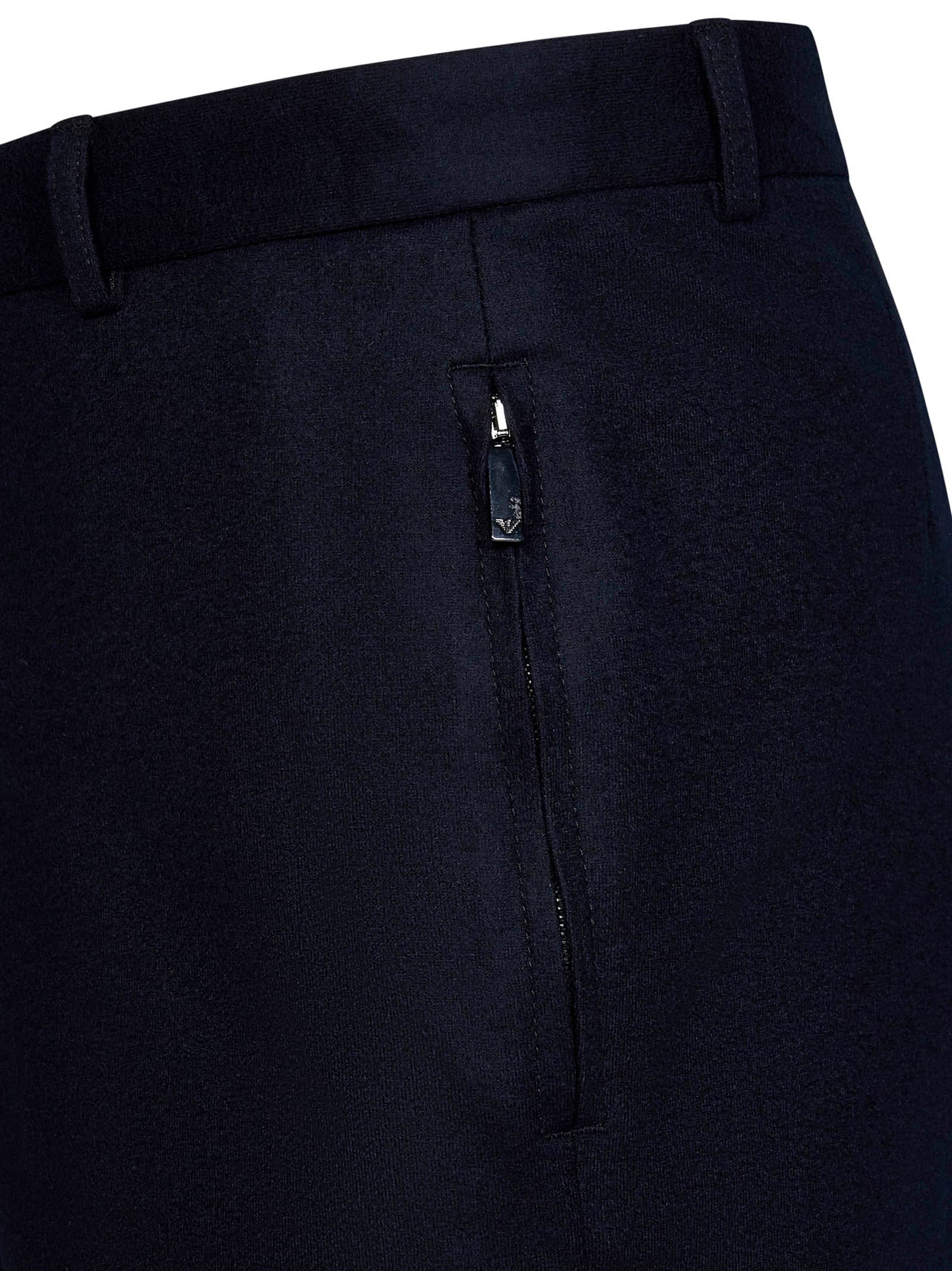 Shop Emporio Armani Trousers In Blue