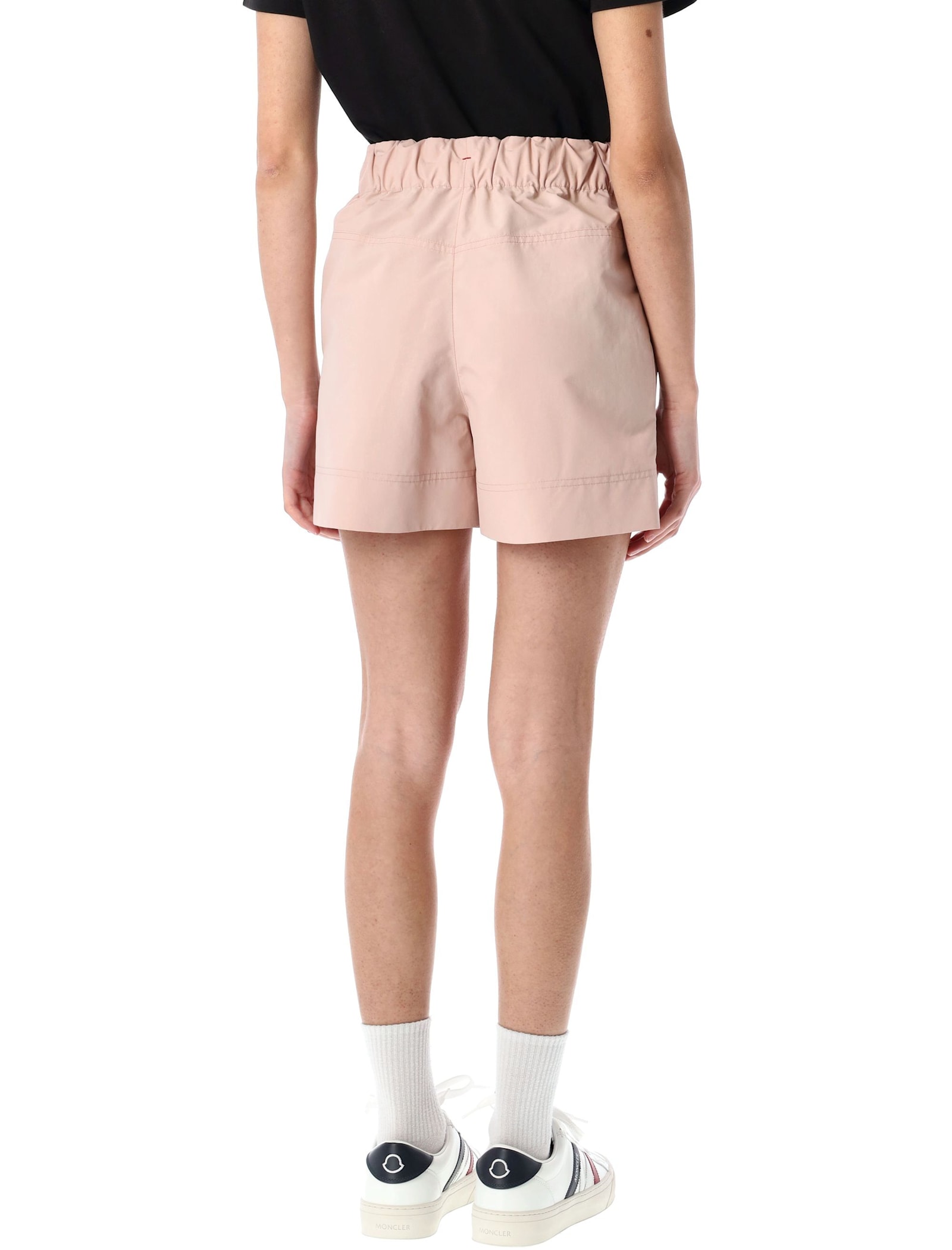 Moncler Genius Technical Froissé Shorts In Pink