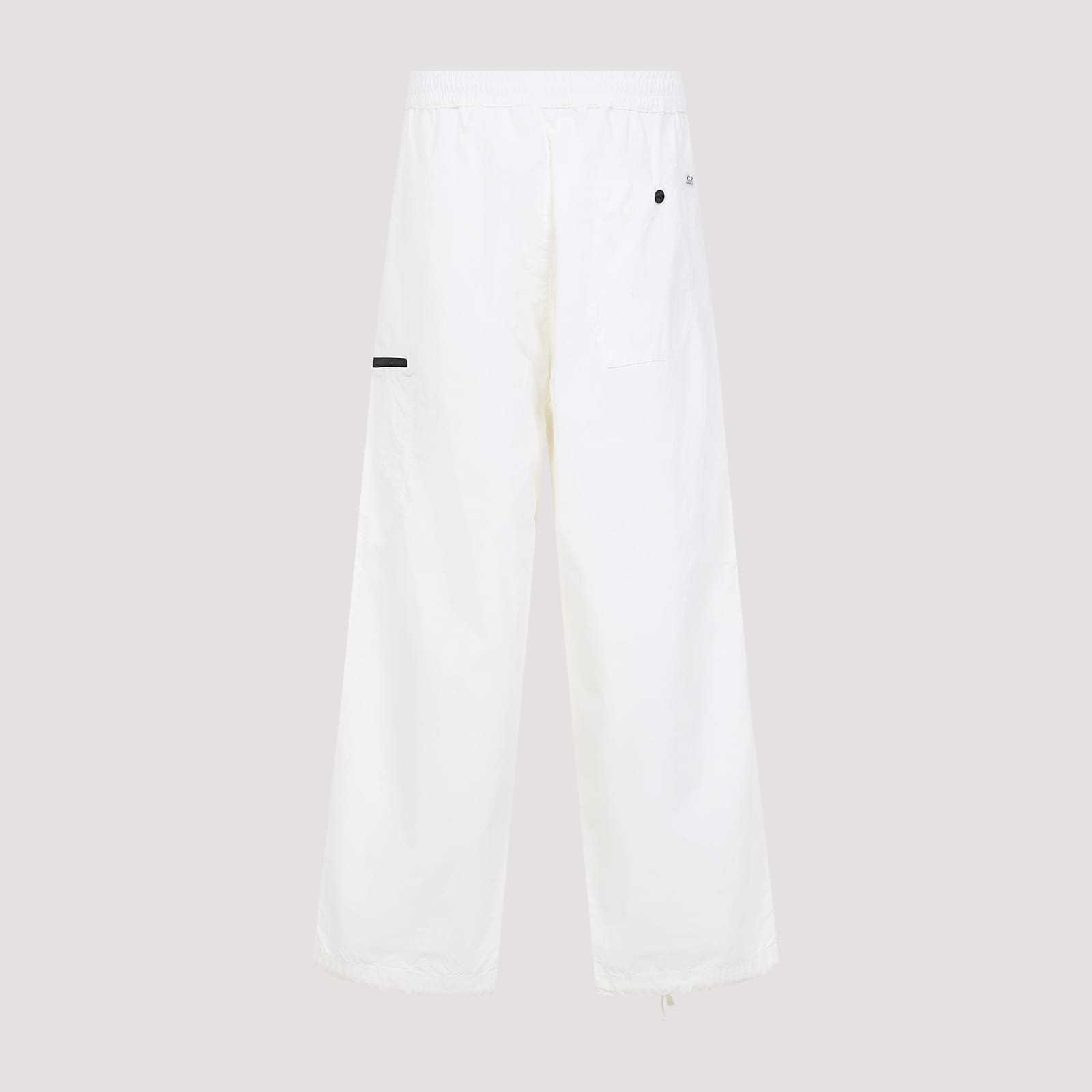 C.p. Company C.p.company Microreps Boxy Cargo Pants In Gauze White