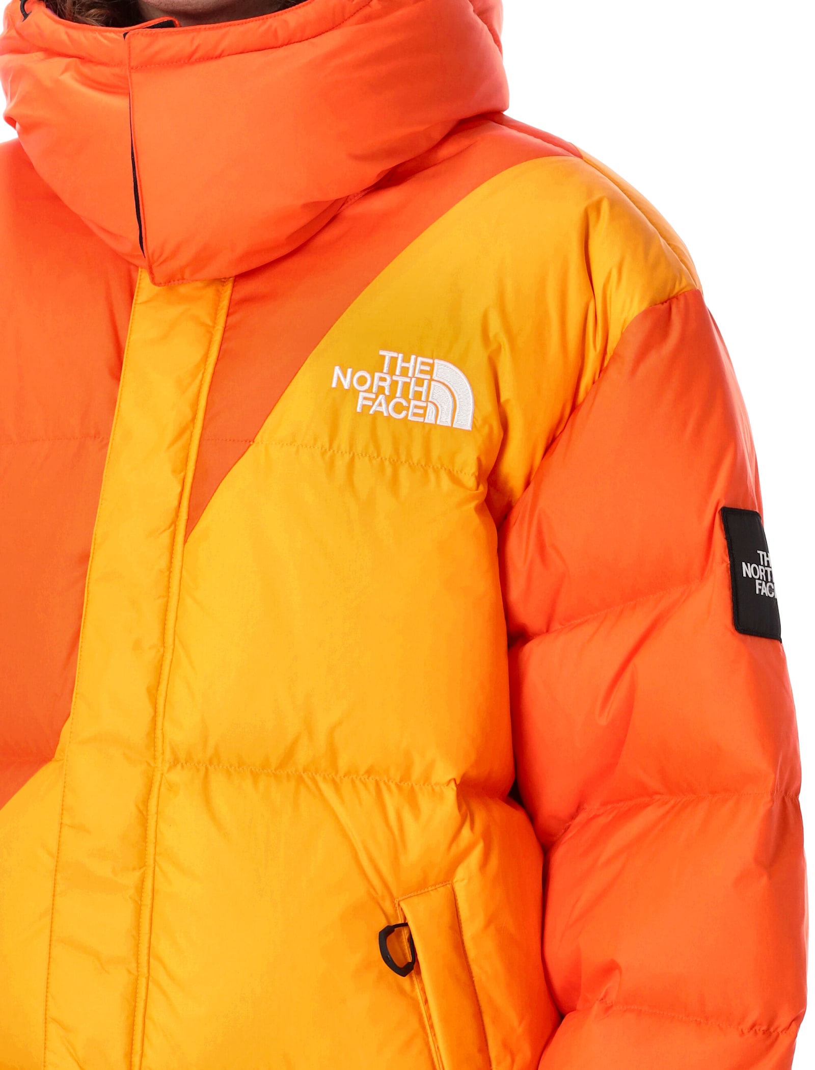 Shop The North Face Tnf X Yinka Ilori Down Jacket In Red Orange/apricot Glaz