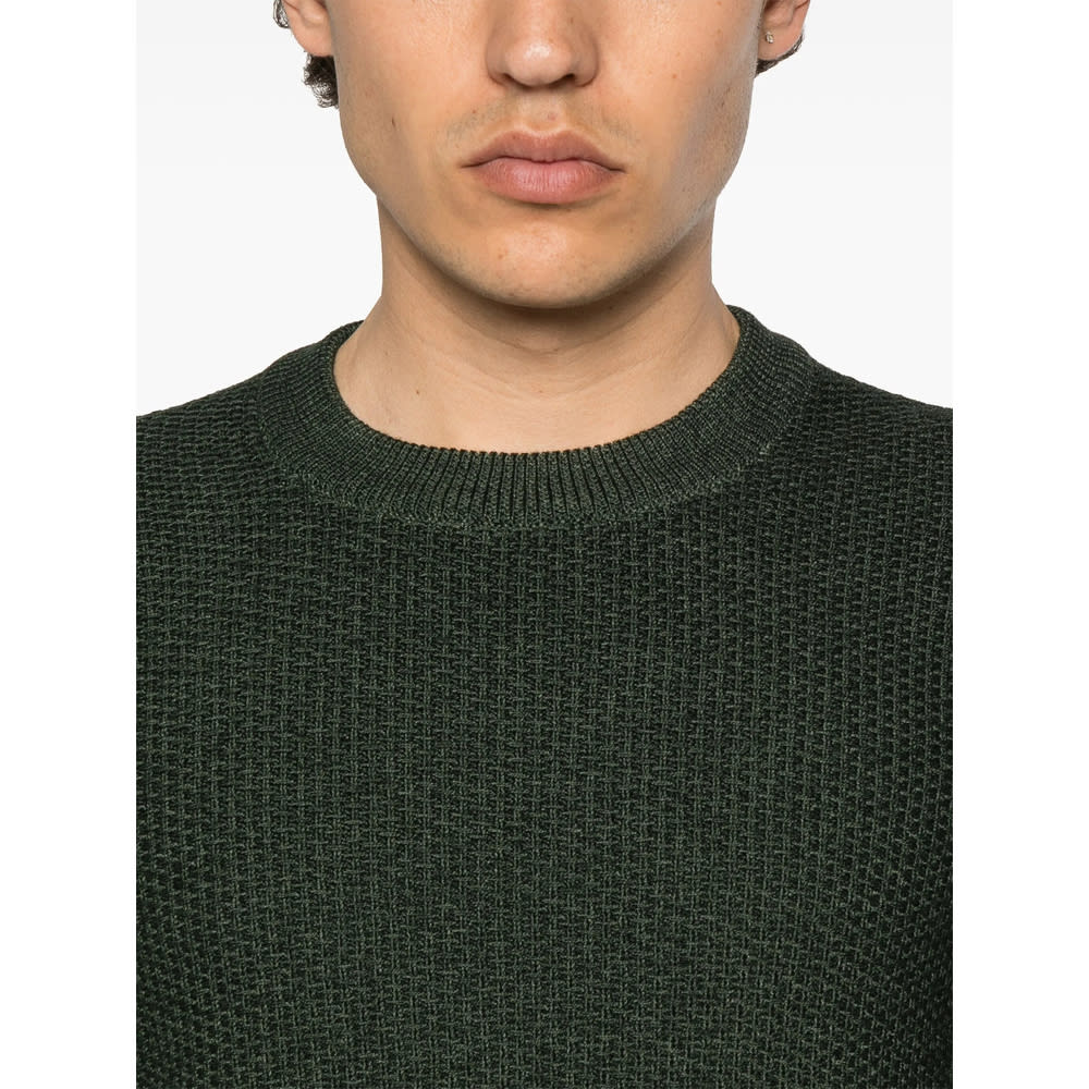 Tagliatore Long Sleeve Sweater In Green