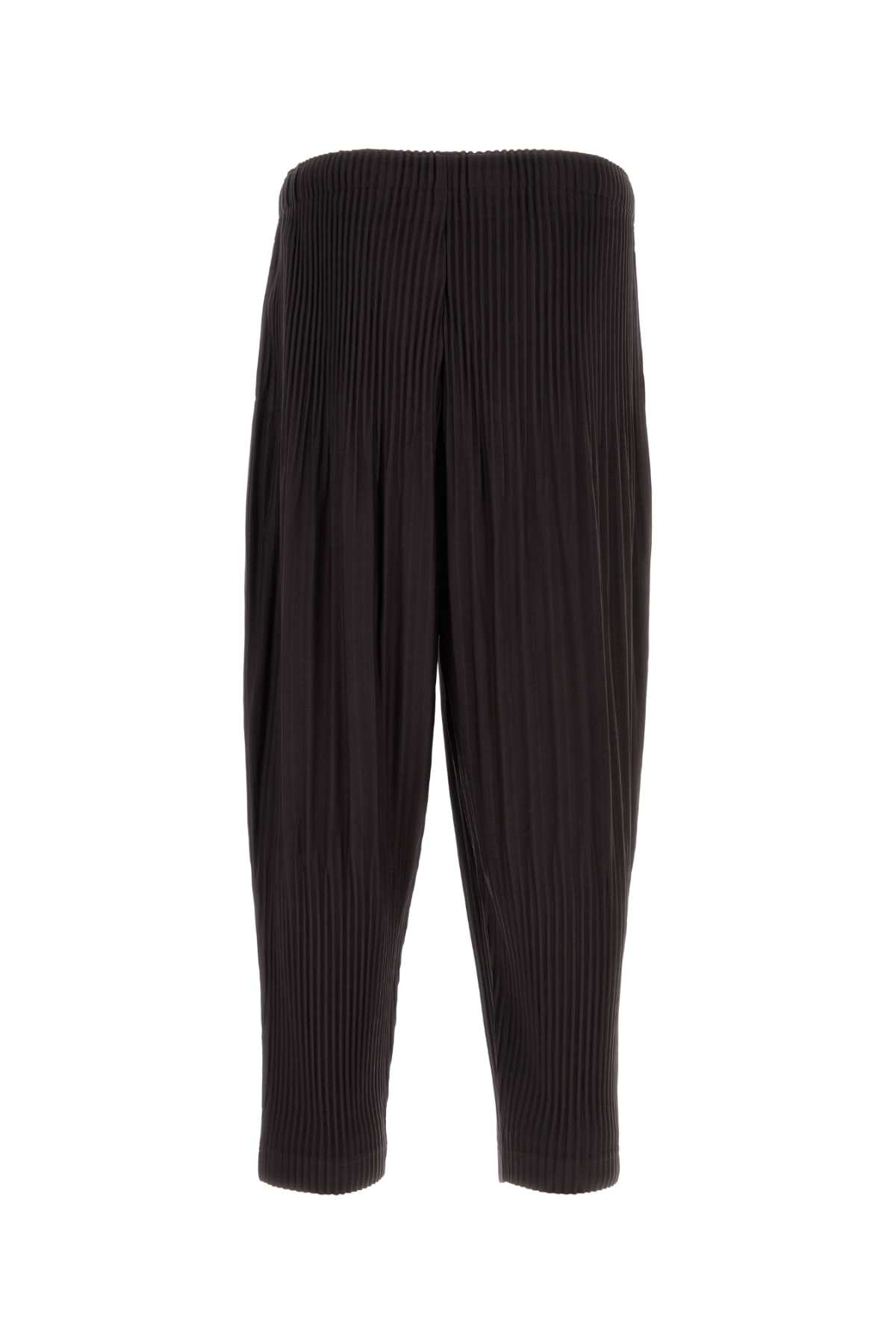 ISSEY MIYAKE AUBERGINE POLYESTER PANT