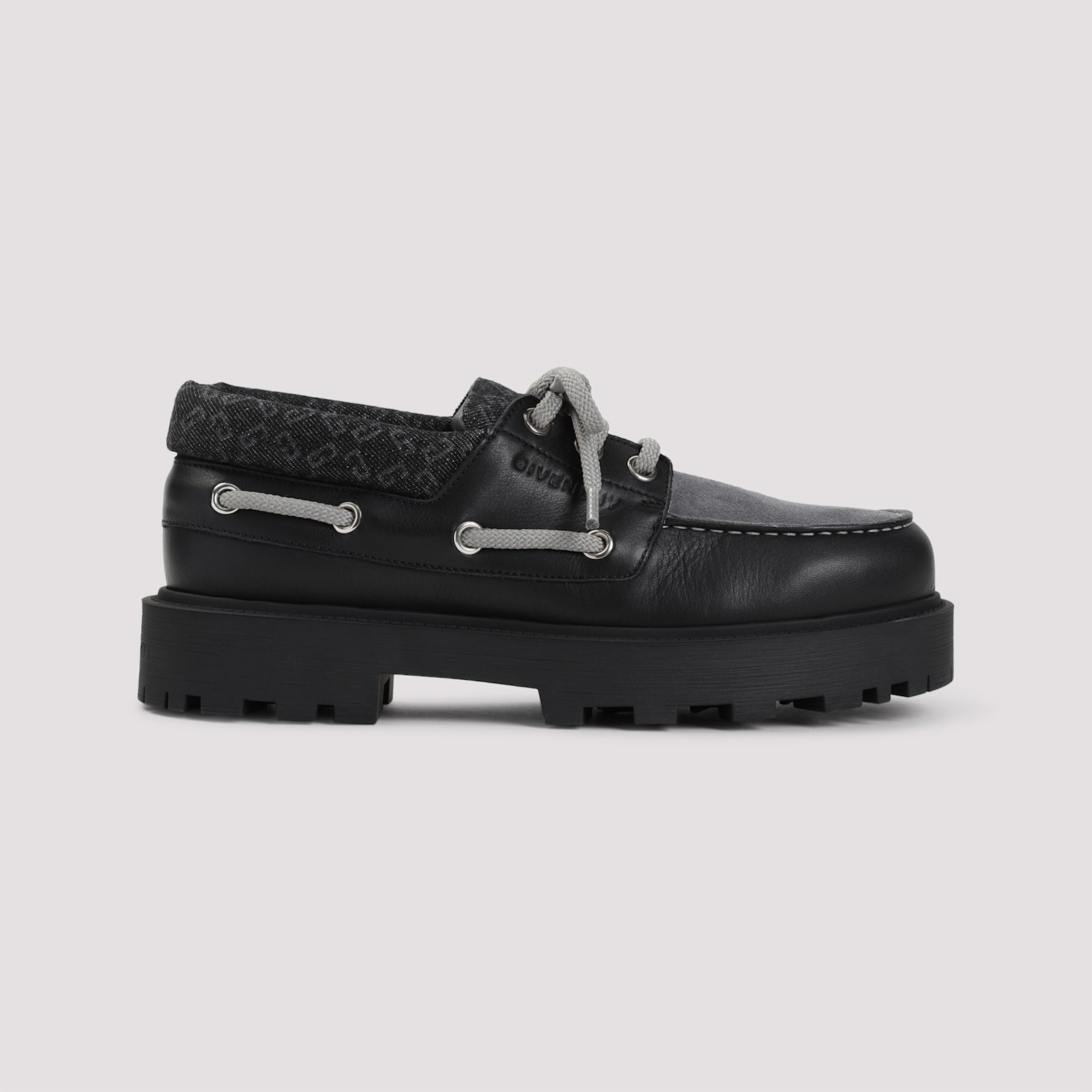 Givenchy Leather Platform Loafers In Black