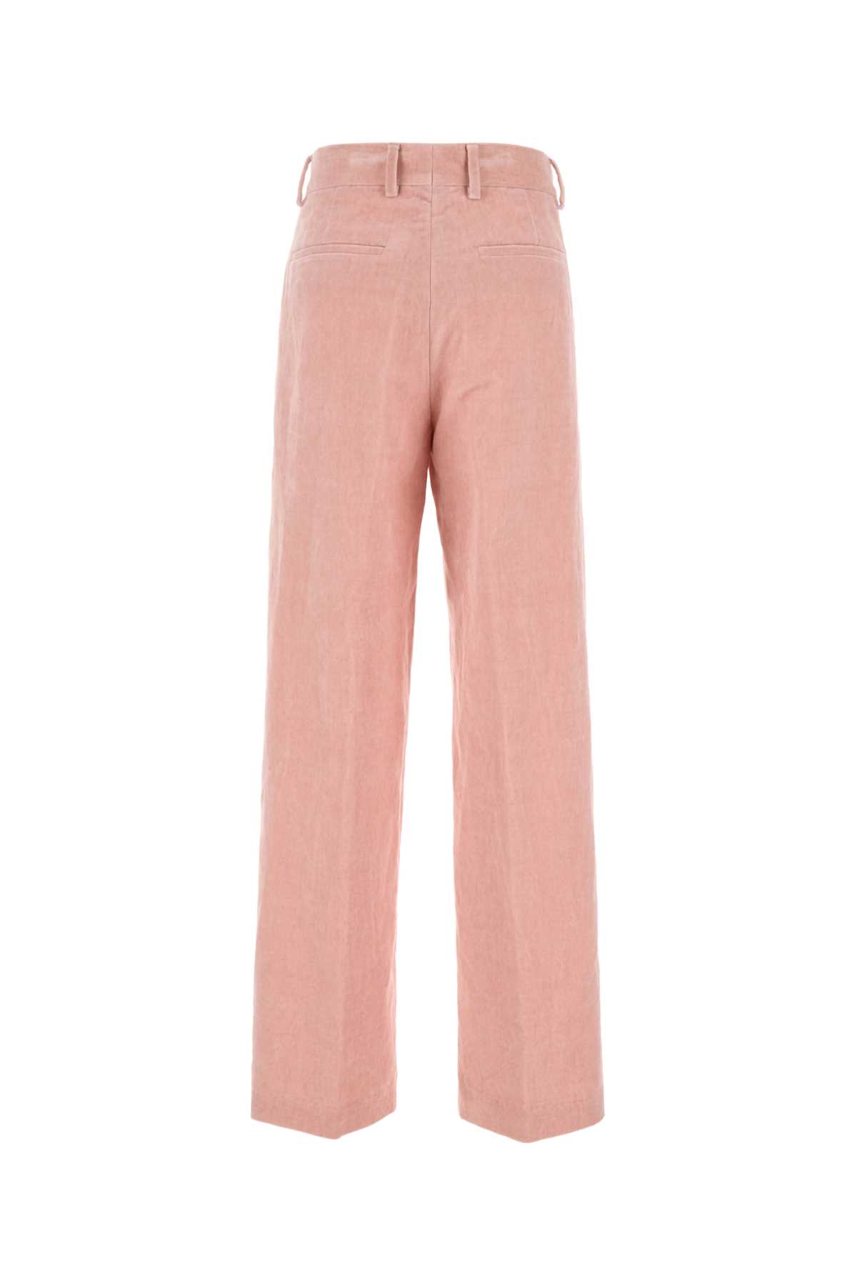 Shop Dries Van Noten Pink Velvet Pixy Pant In Lpink