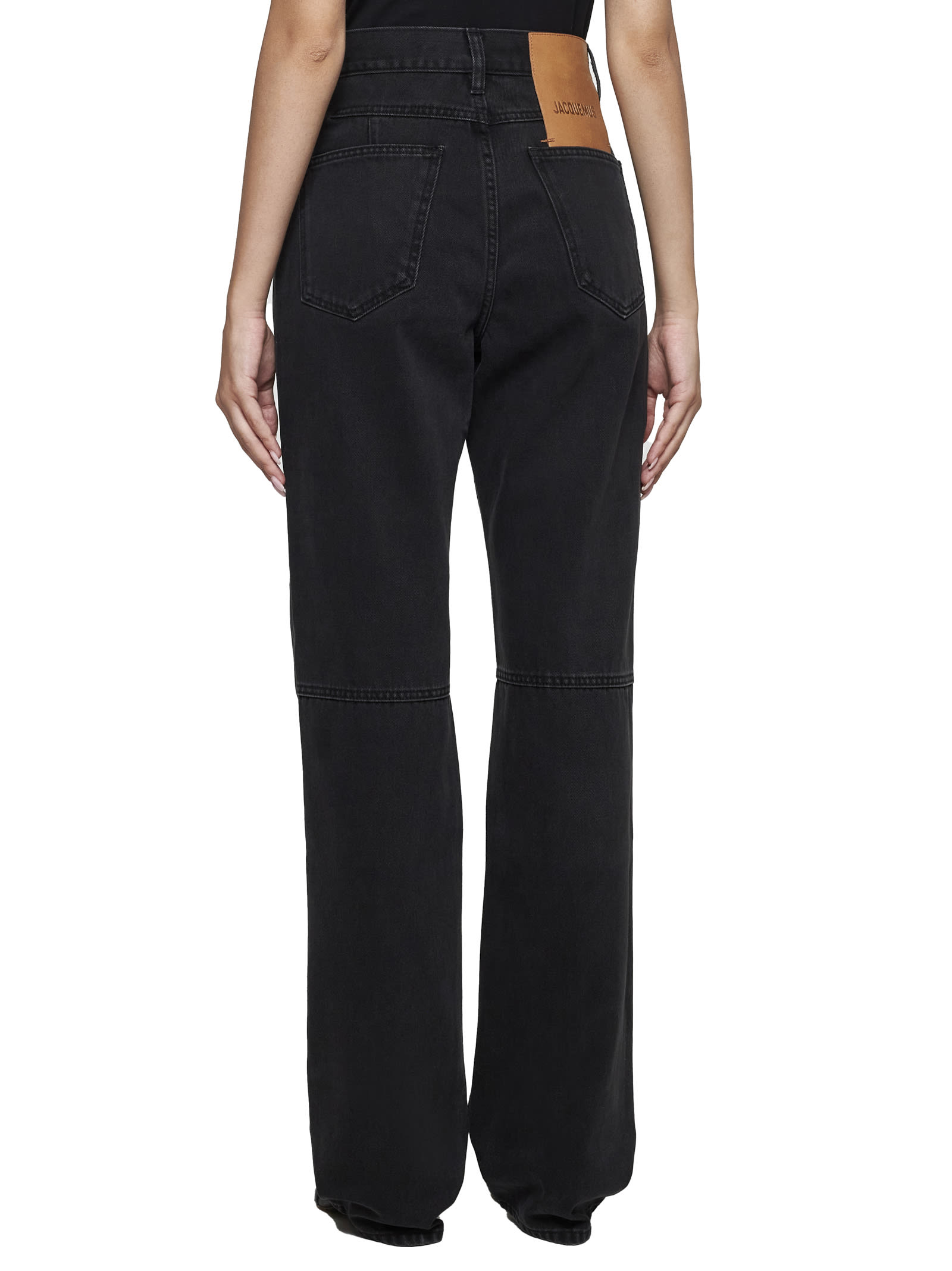 Shop Jacquemus Jeans In Black