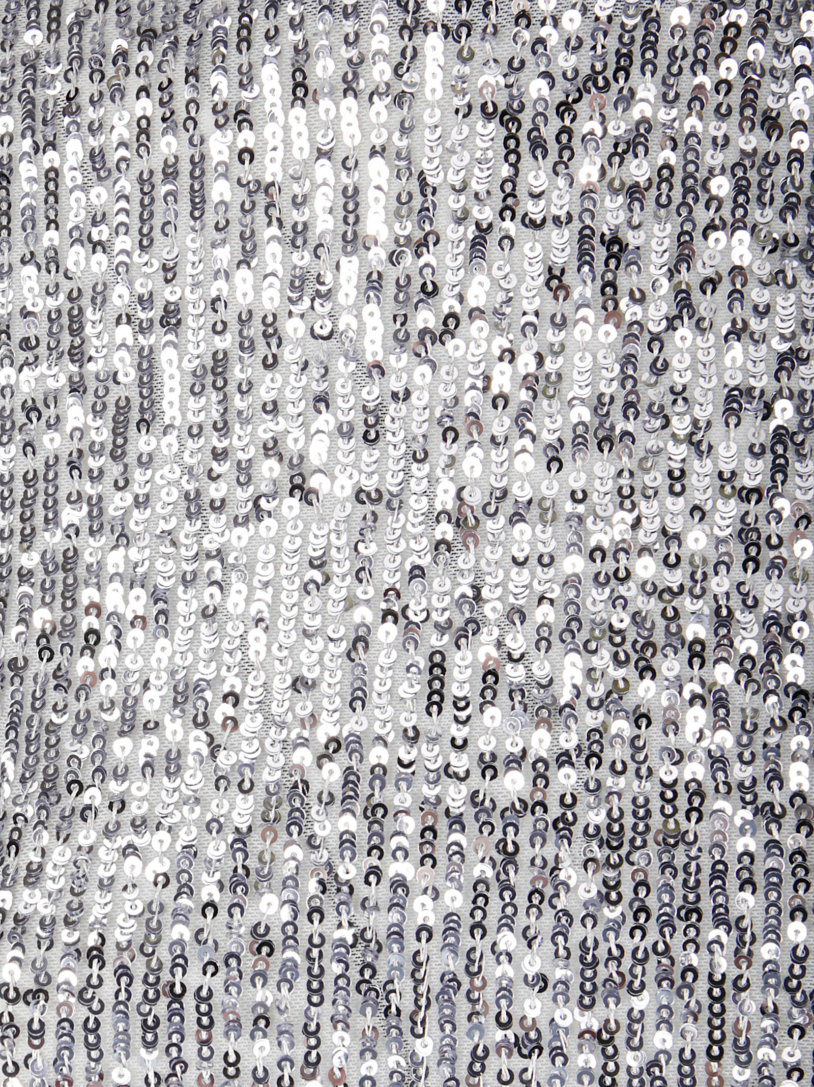 Rabanne Sequined Tulle Turtleneck Top In Gray