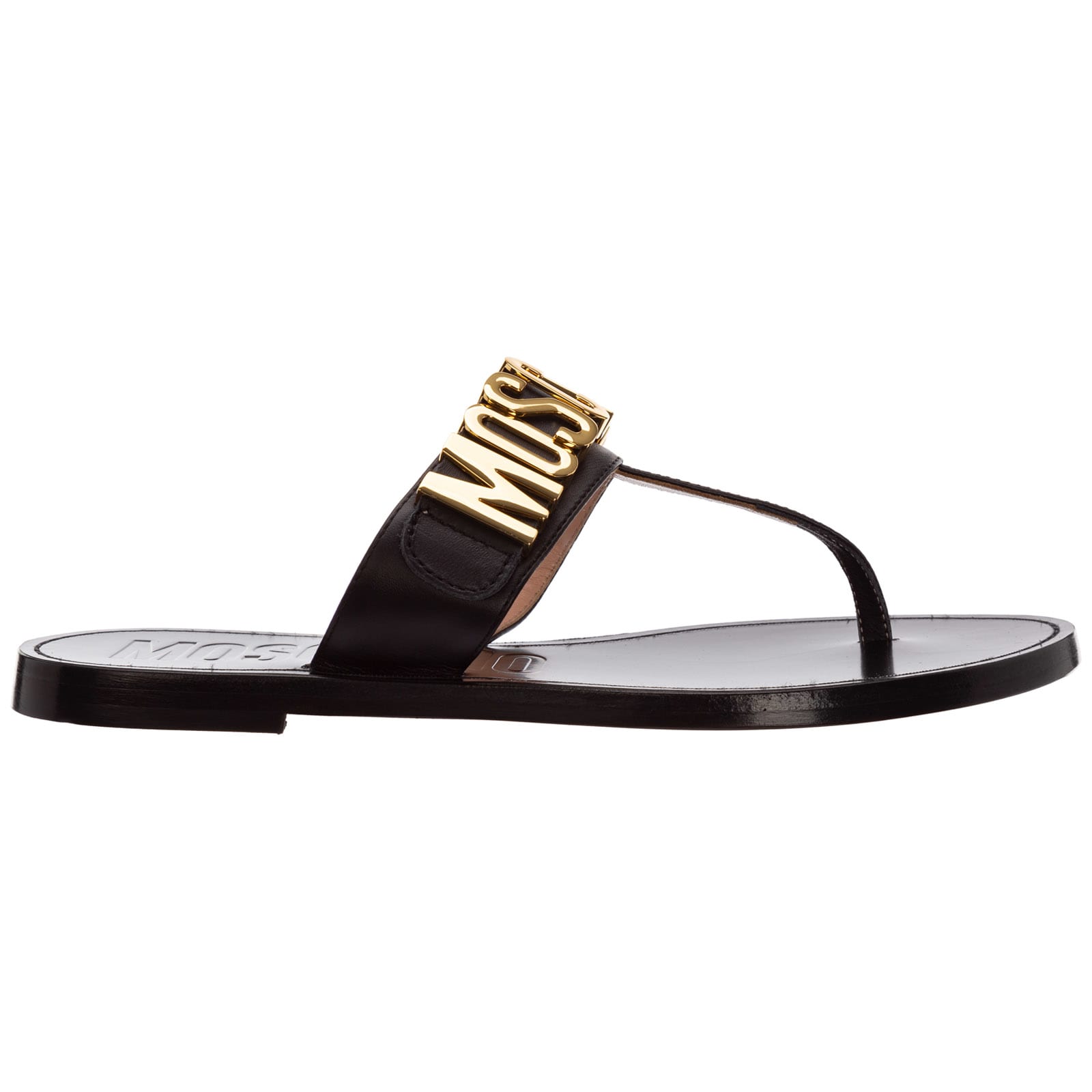 Buy Moschino K/ikonik T-bar Sandals online, shop Moschino shoes with free shipping