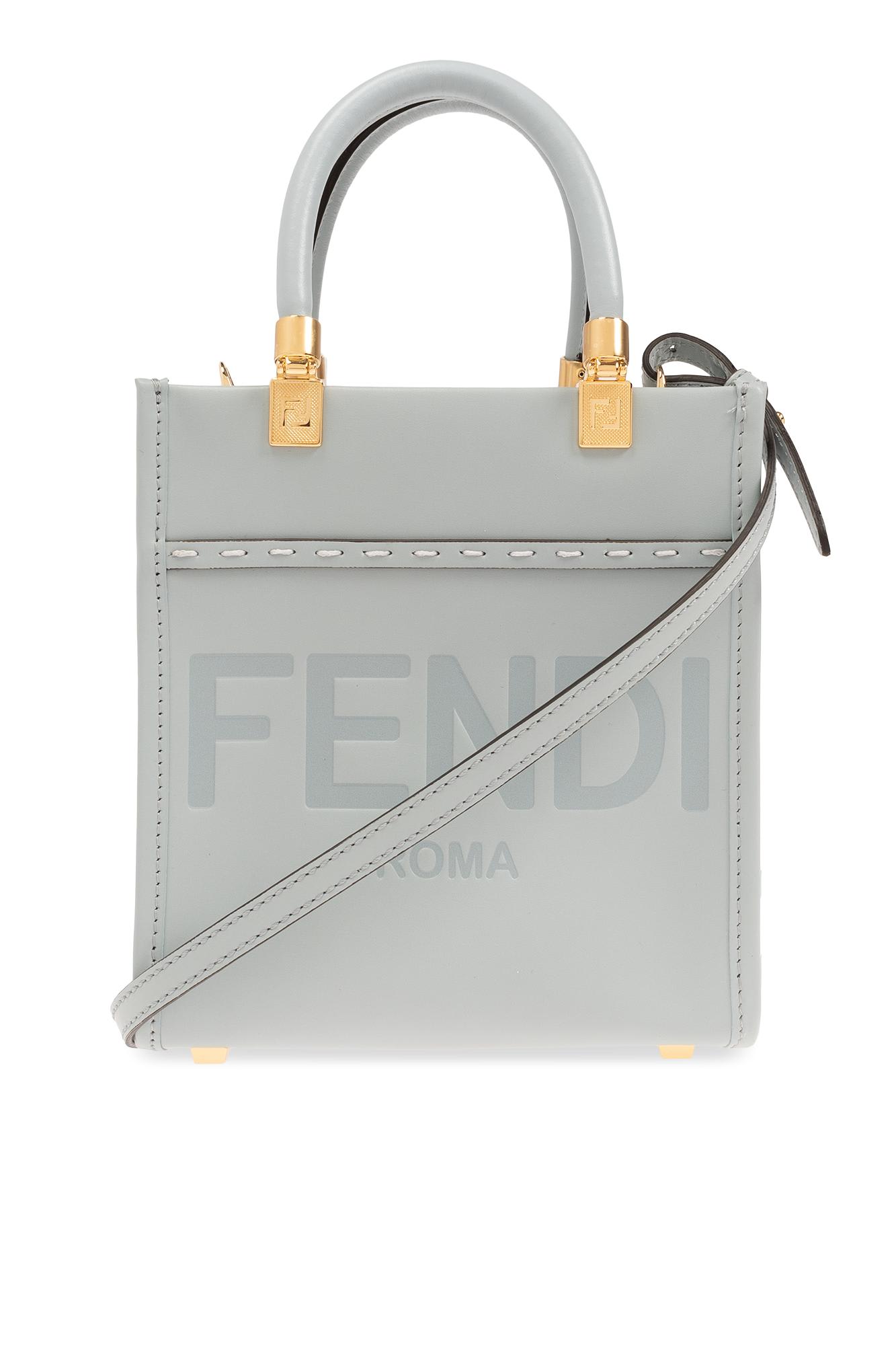Shop Fendi Sunshine Mini Shopper Bag In Npu Anice+os