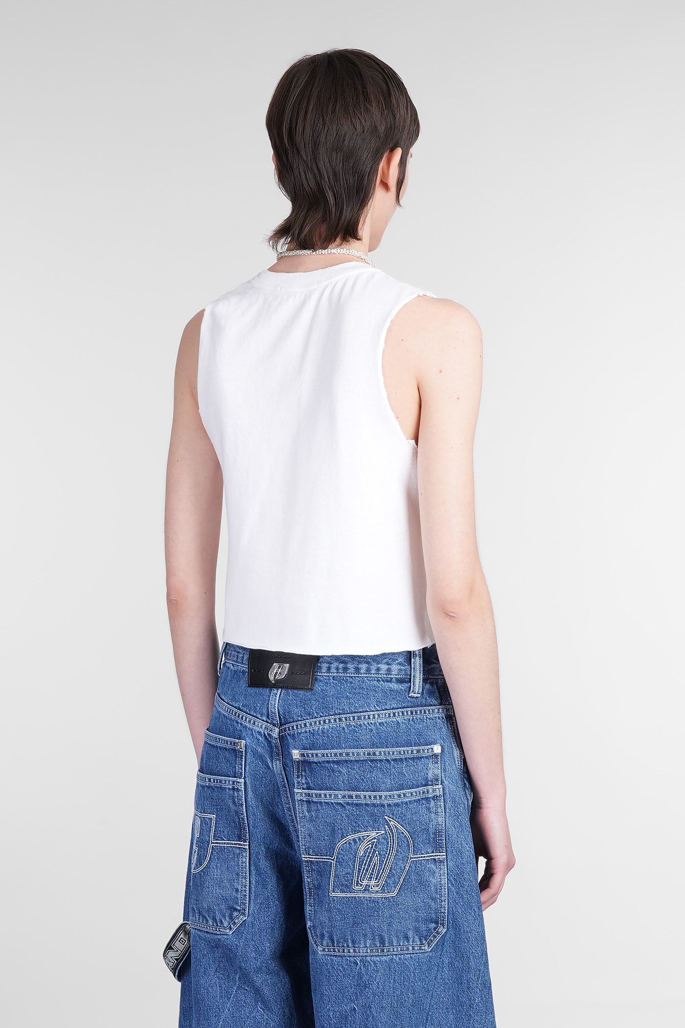 Alexander Wang Tank Top In White Cotton