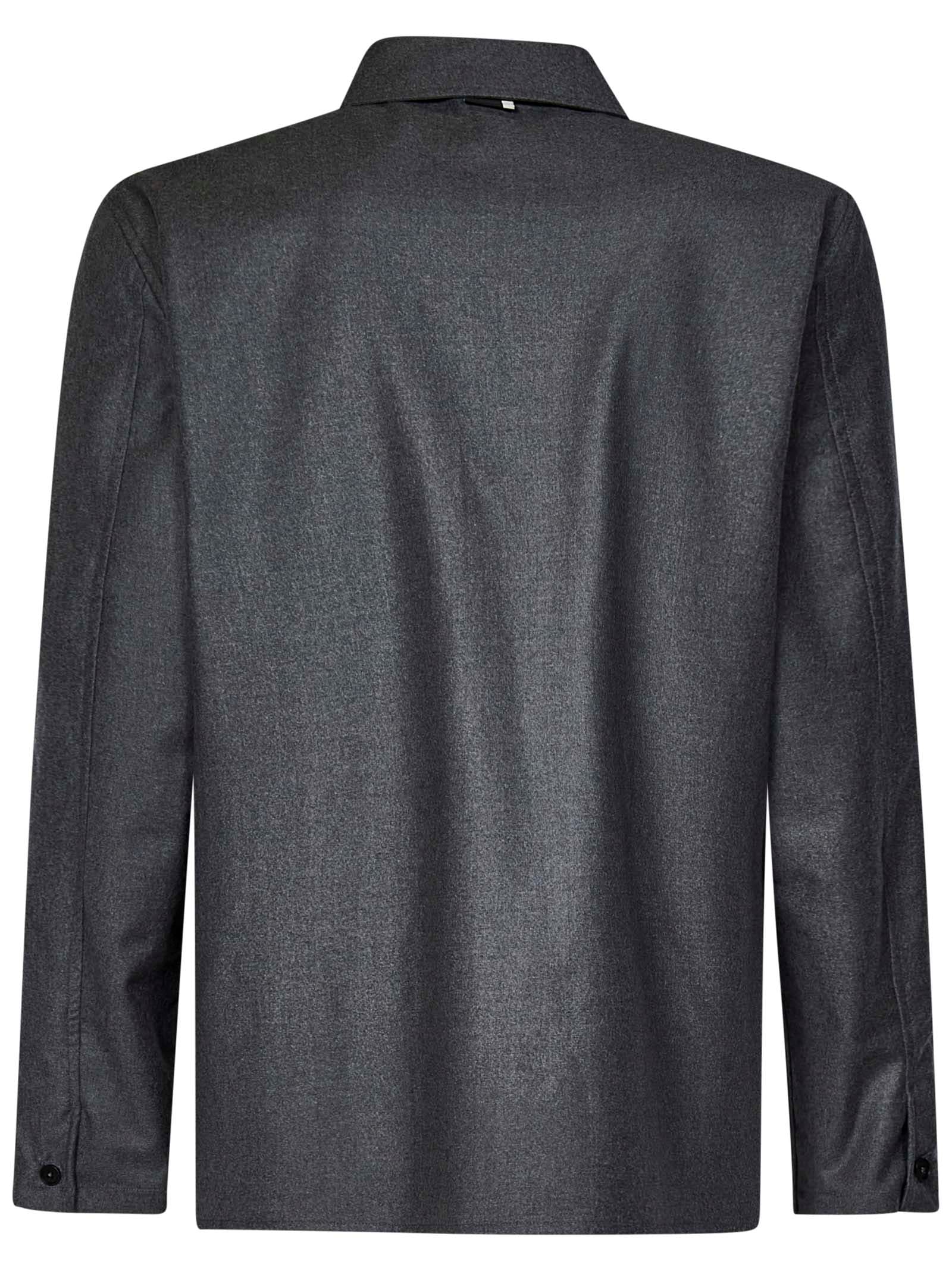 Shop Low Brand Shirt In Grey