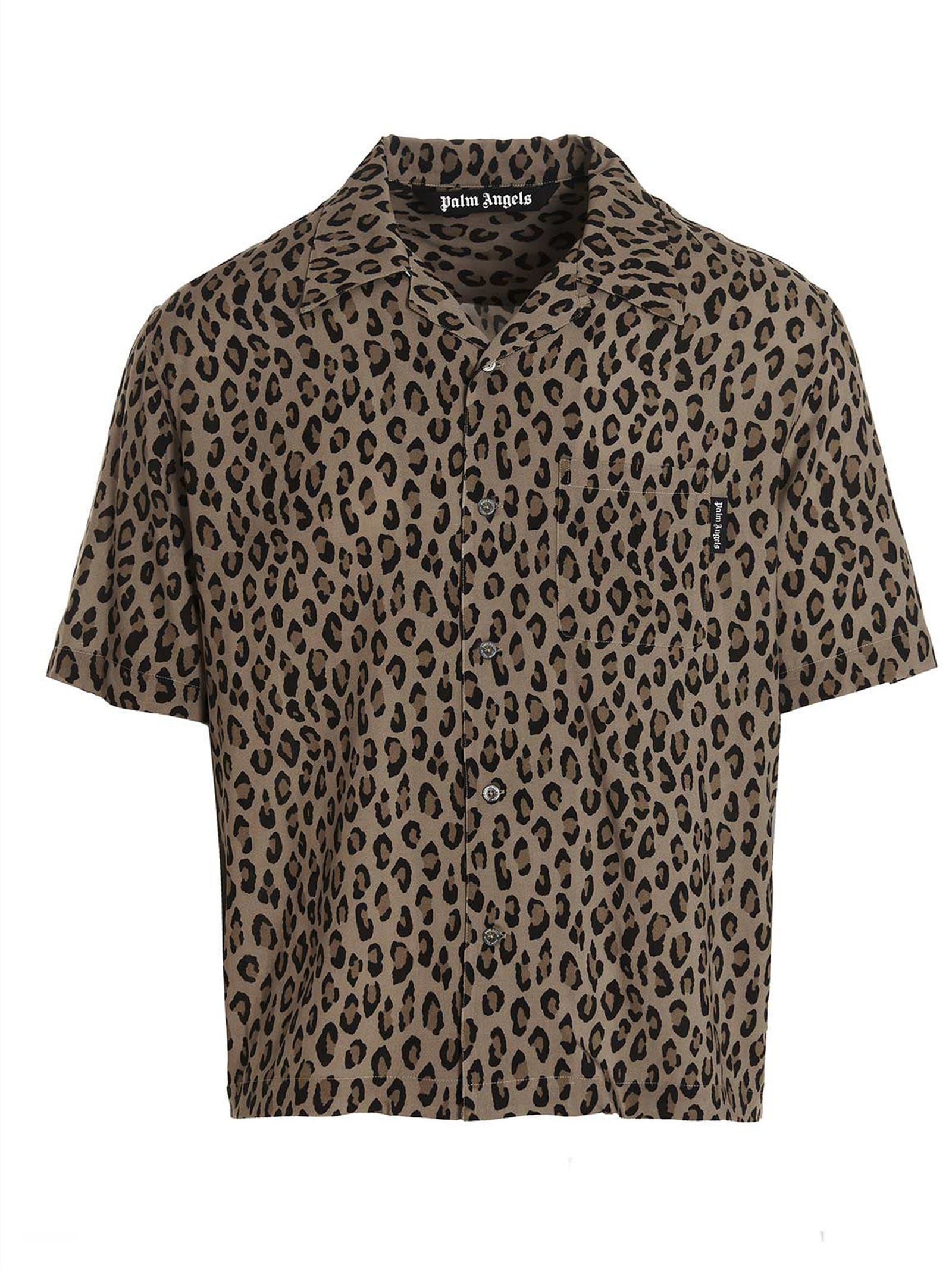 Palm Angels leopard Bowling Shirt