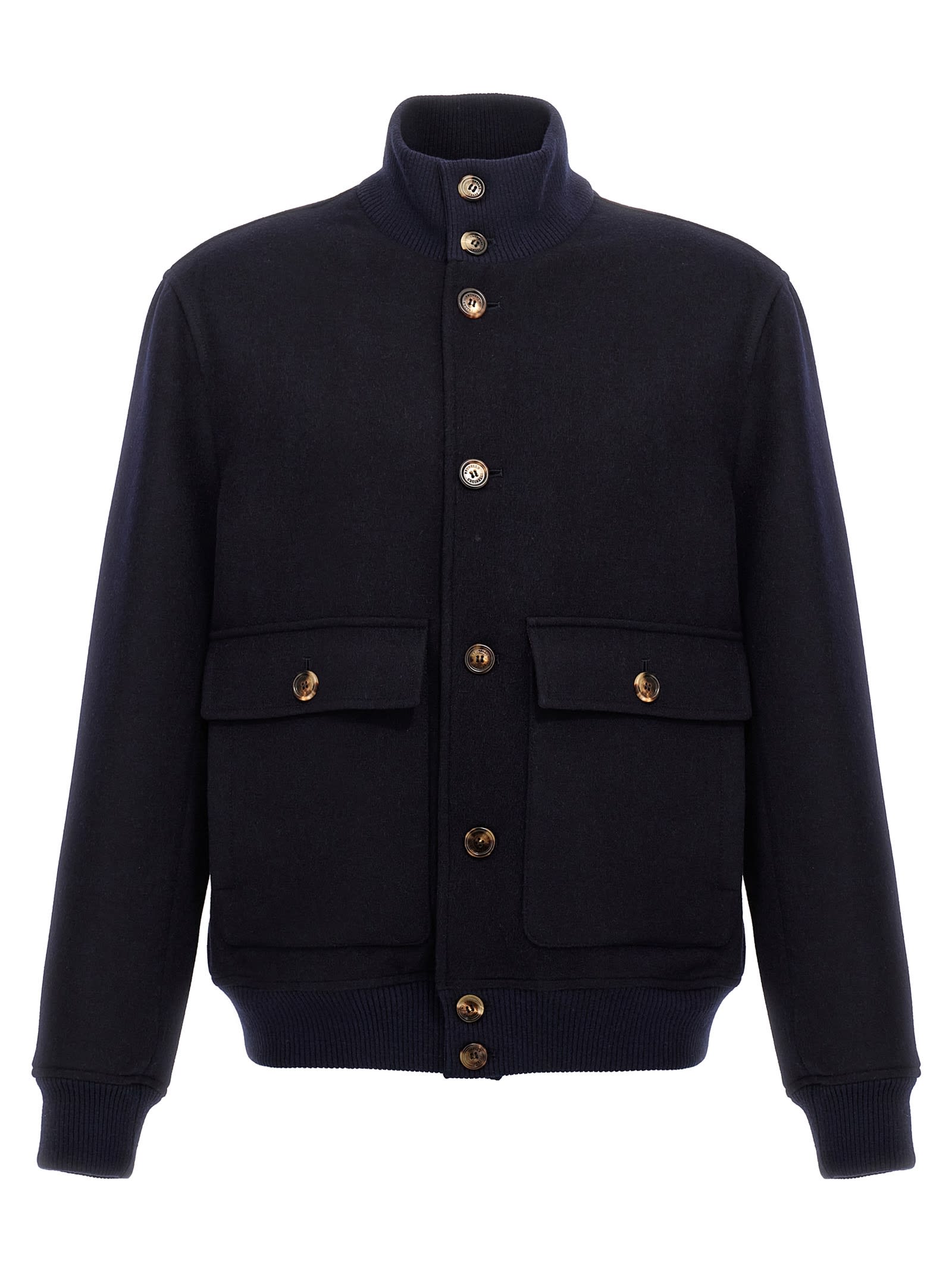 BRUNELLO CUCINELLI WOOL BOMBER JACKET