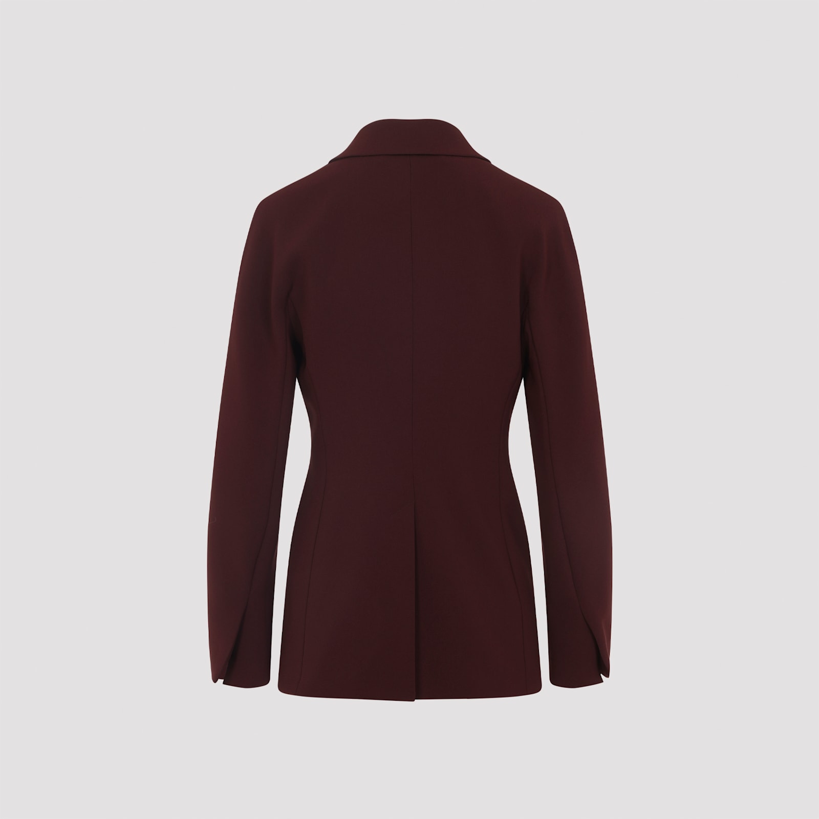 Max Mara Cherry Red Triacetate Alare Cady Jacket In White