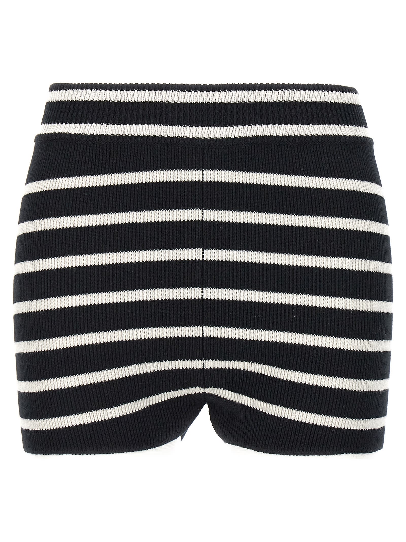Striped Knitted Shorts