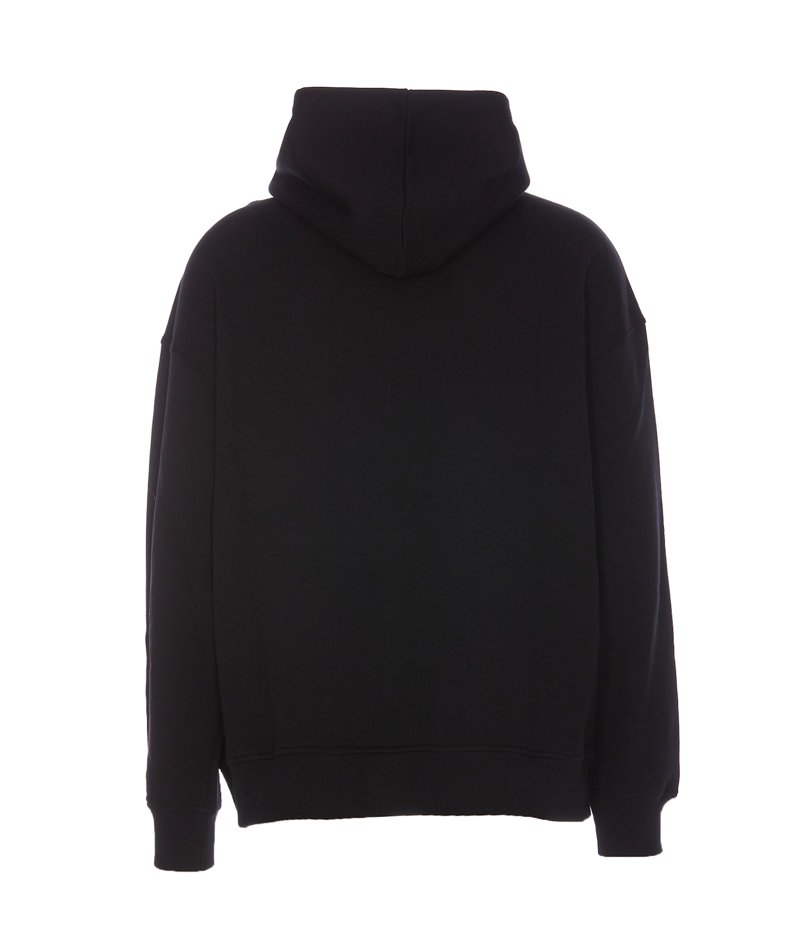 Shop Valentino V Detail Hoodie In Black