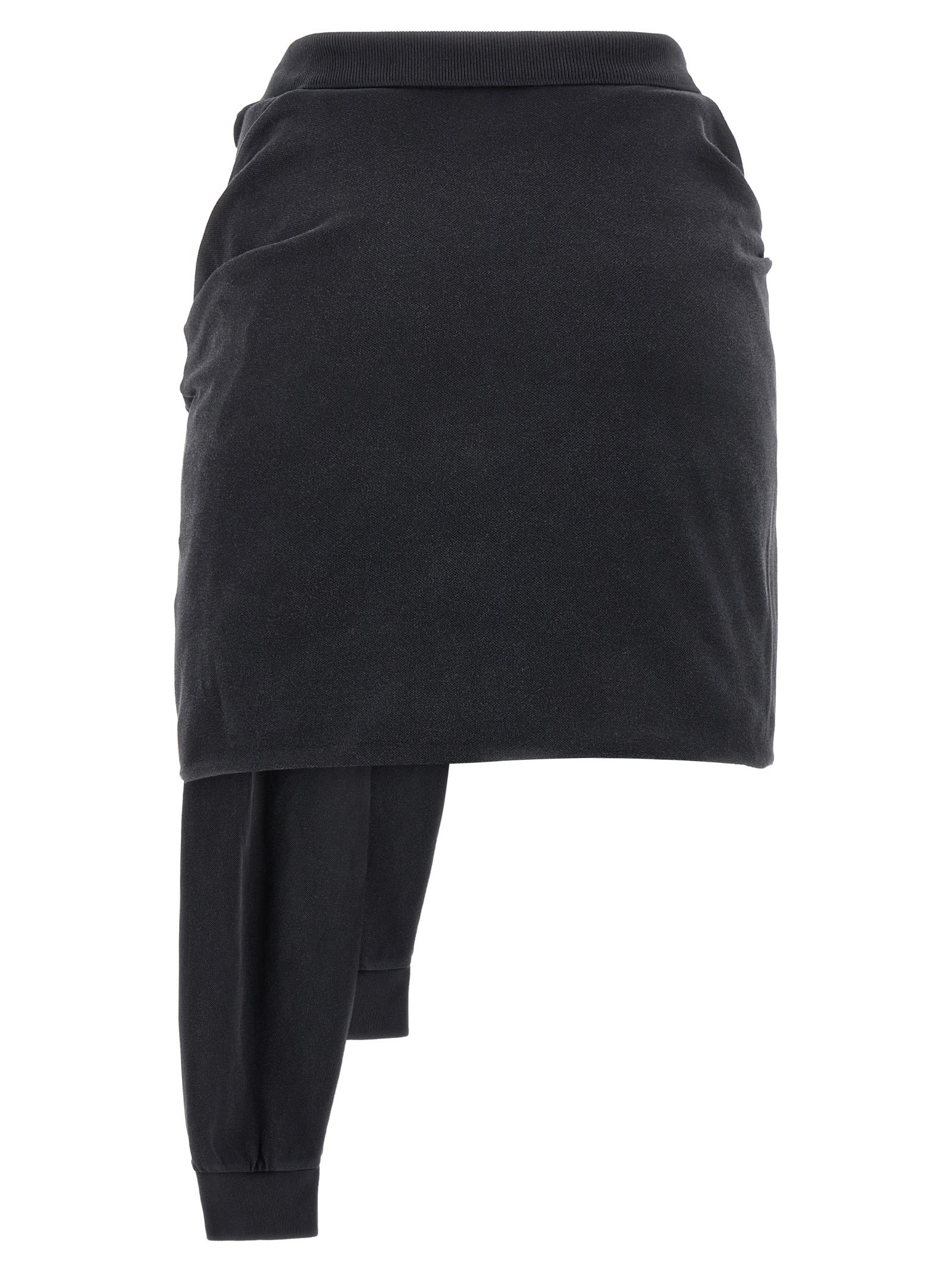 Balenciaga Knotted Polo Skirt In Black