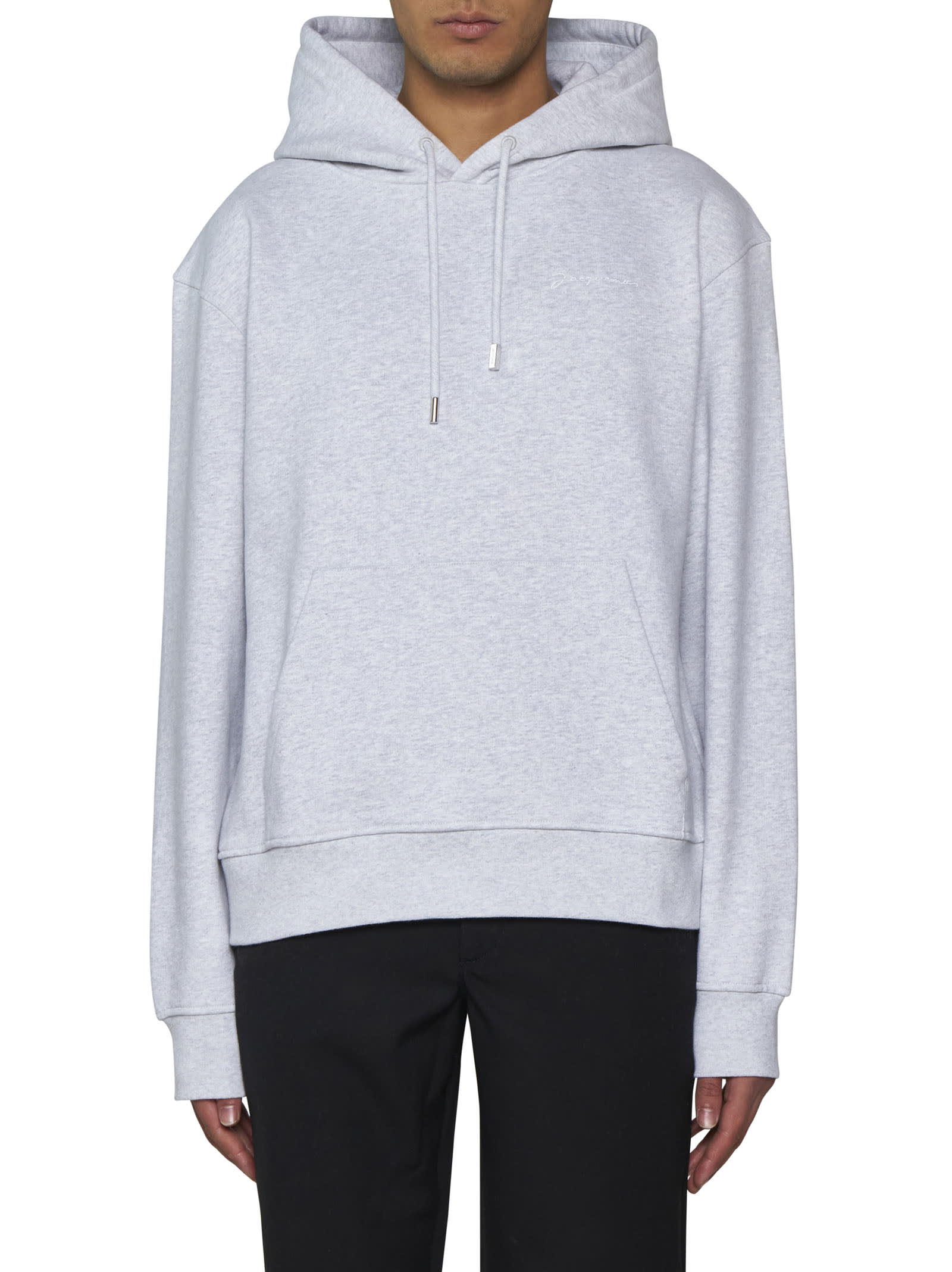 Jacquemus Le Brode Cotton Sweatshirt In Grey 2