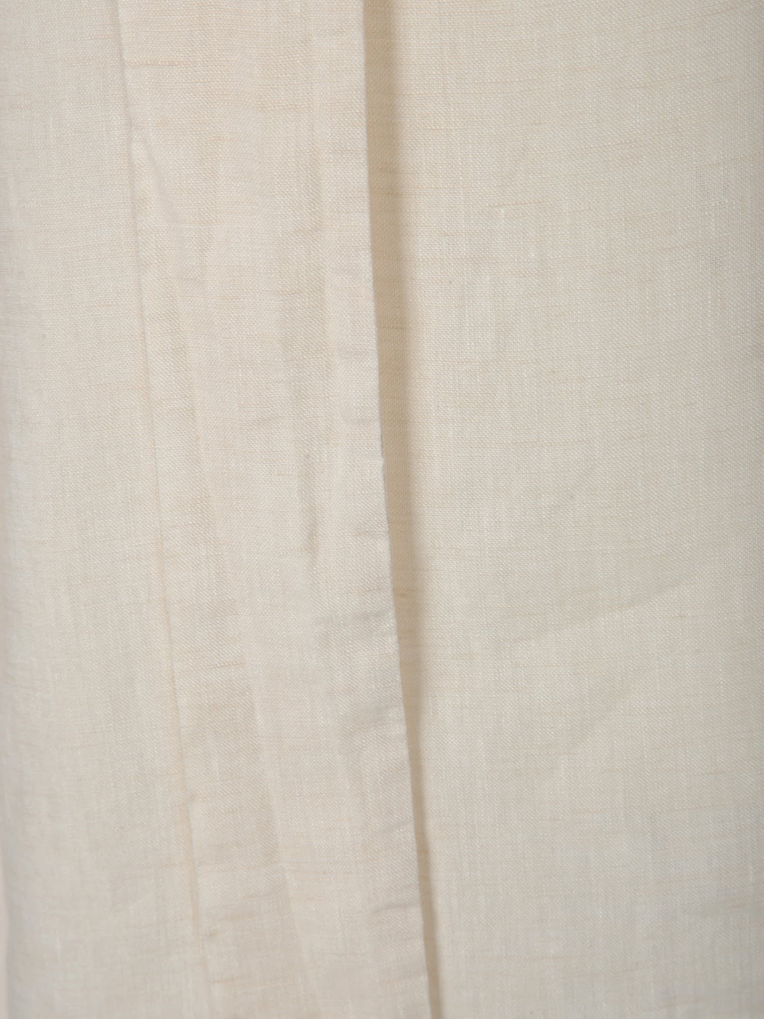 Incotex Dora Linen Blouse In Ivory In White