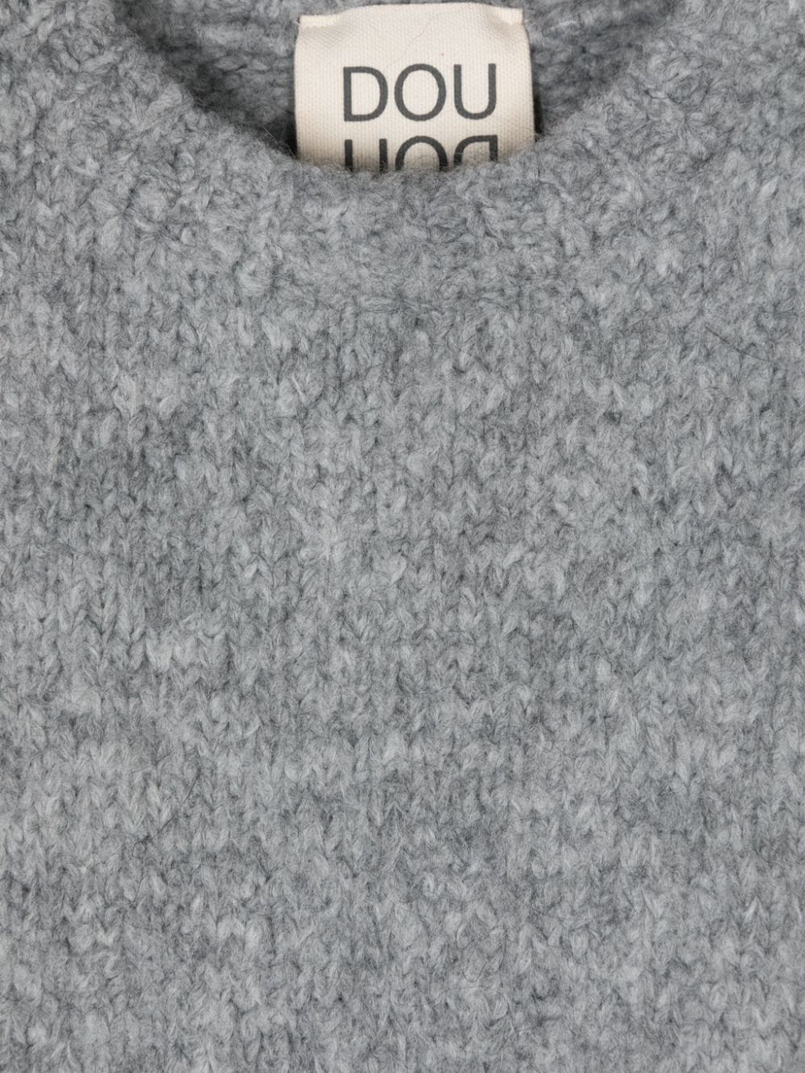 Shop Douuod Sweaters Grey In Grigio Medio Melange