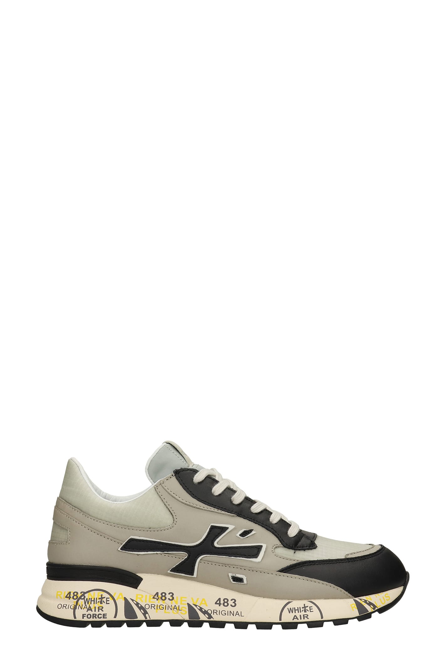 Premiata Django Sneakers In Grey Leather