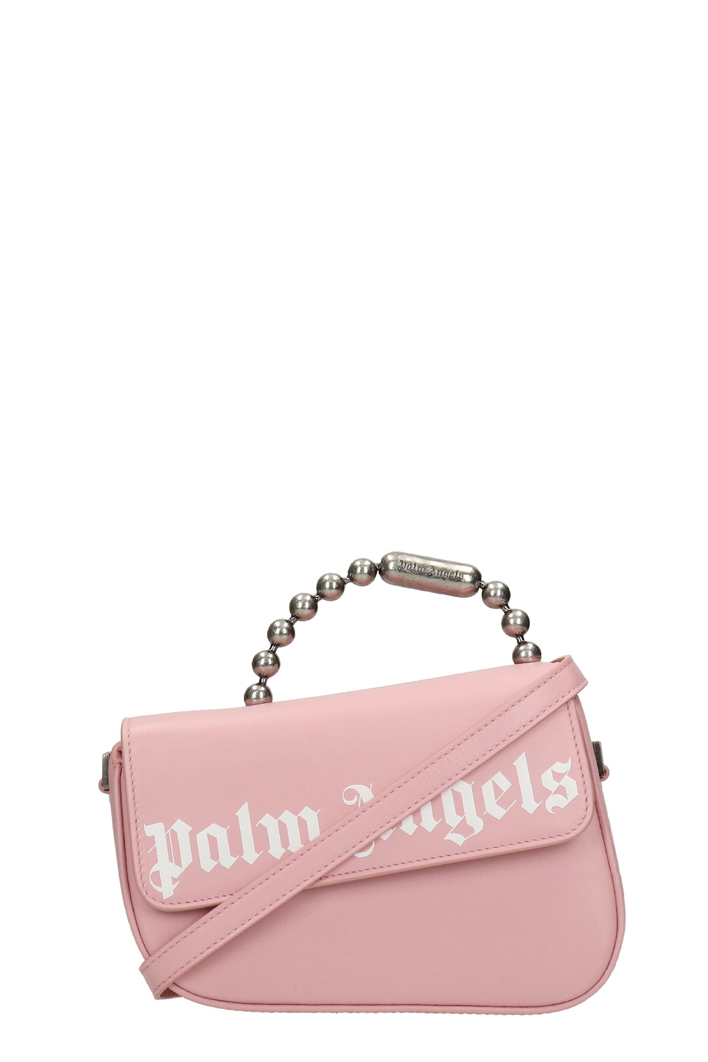 Palm Angels Hand Bag In Rose-pink Leather