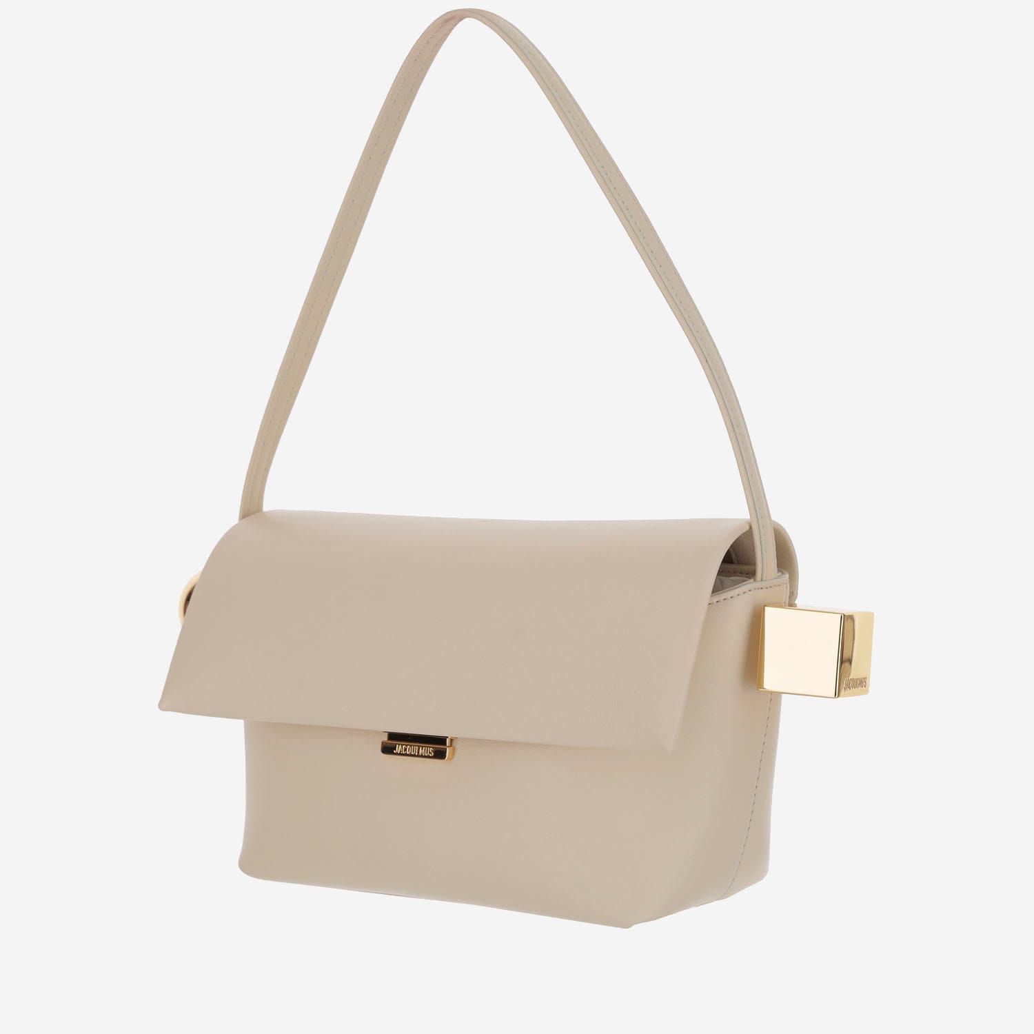 Shop Jacquemus Le Rond Carré Bag In Neutrals