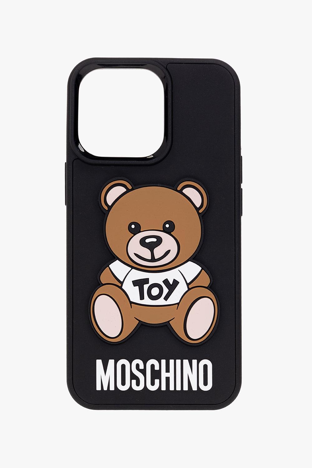 Shop Moschino Iphone 13 Pro Case In Nero