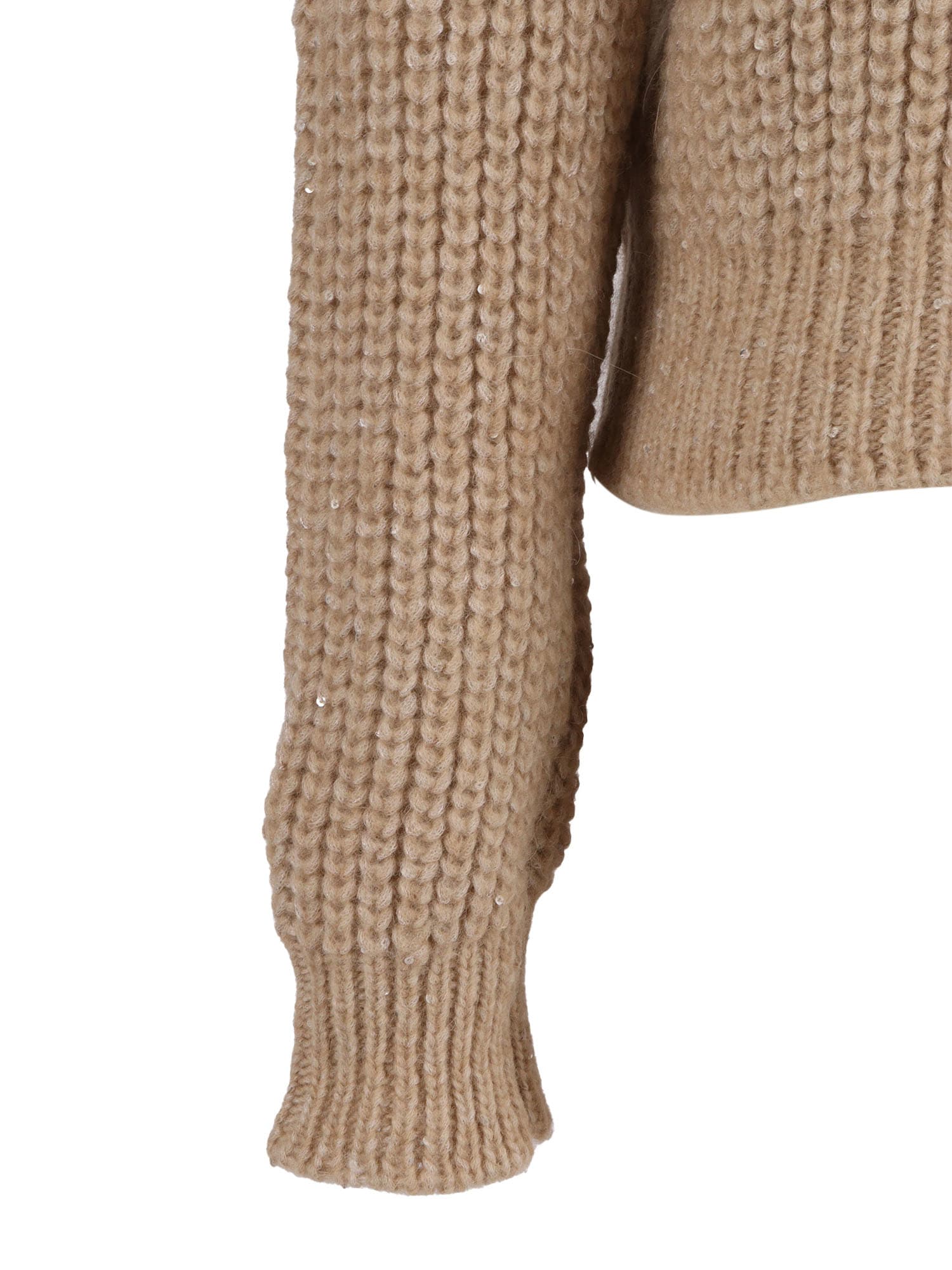 Fay Fitted Long-sleeved Turtleneck Sweater In Neutral