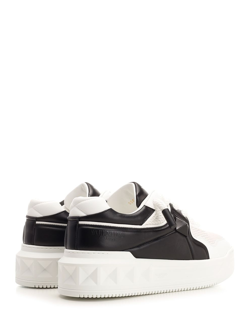 Shop Valentino One Stud Sneaker In White