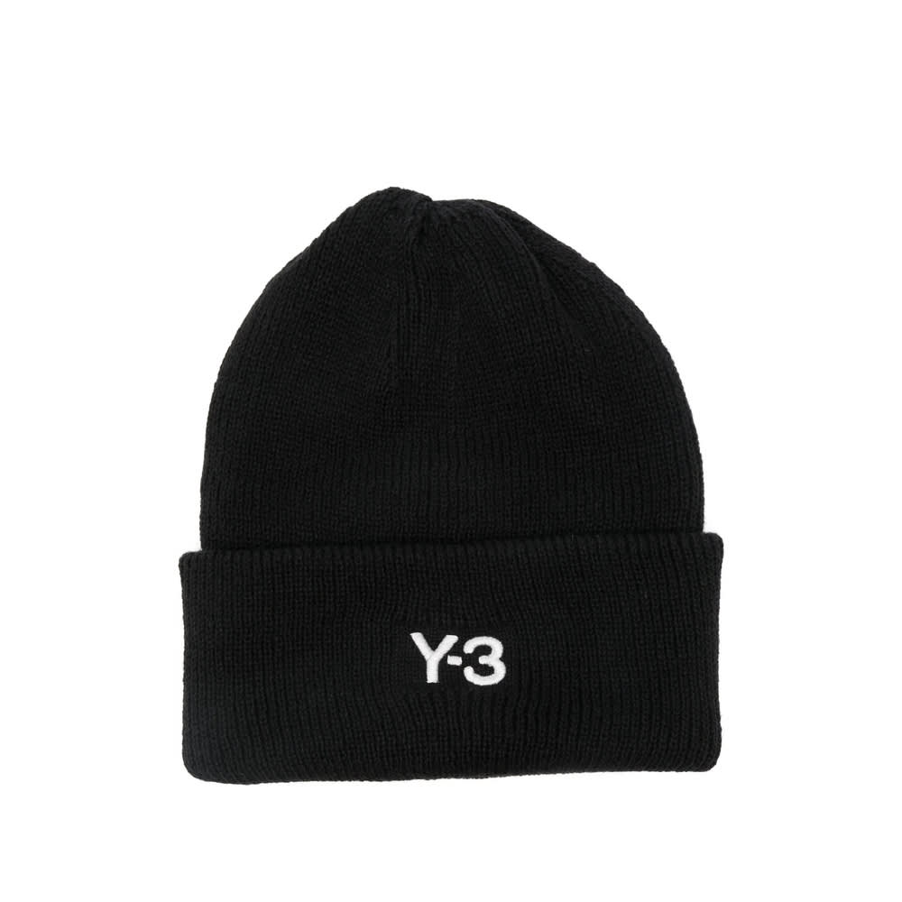 Y-3 Classic Beanie With A Stitched Label At The Front In Black