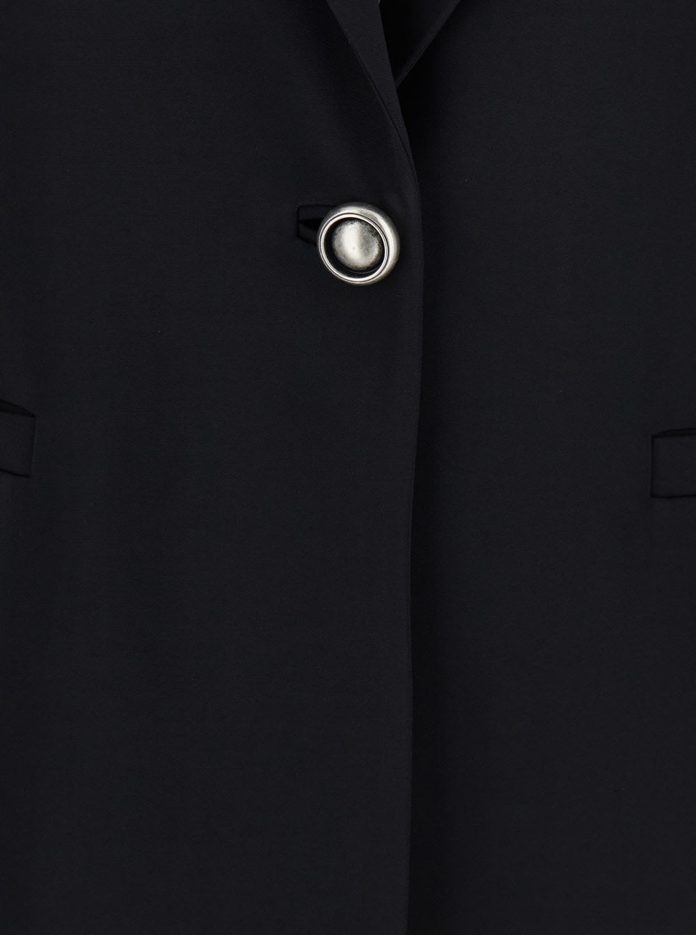 Pinko 'faraona' Black Single-breasted Jacket With Peak Revers In Black